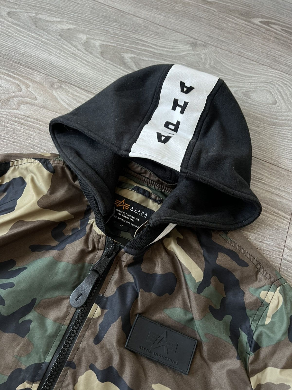 Alpha Industries Alpha Industries Camo Over Logo Printed MA1 Flying Jacket Size US M / EU 48-50 / 2 - 13 Thumbnail