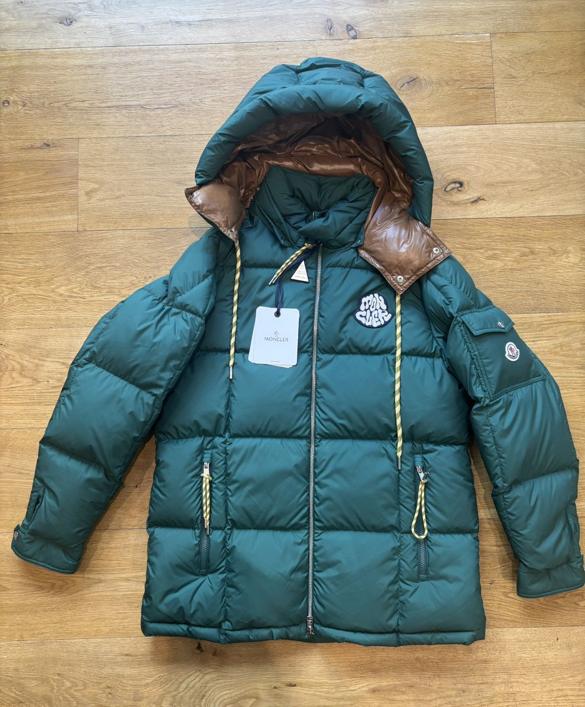 Moncler MONCLER MARIVELES GIUBBOTTO DOWN JACKET (GREEN) Size US L / EU 52-54 / 3 - 3 Thumbnail
