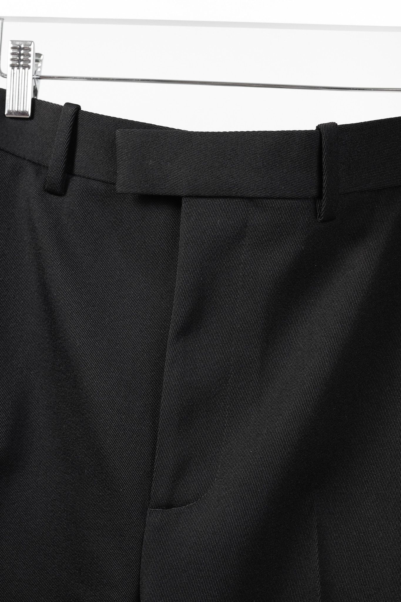 Bottega Veneta Bottega Veneta Black Wool-Twill Wide-Leg Trousers Size 27" / US 4 / IT 40 - 8 Thumbnail