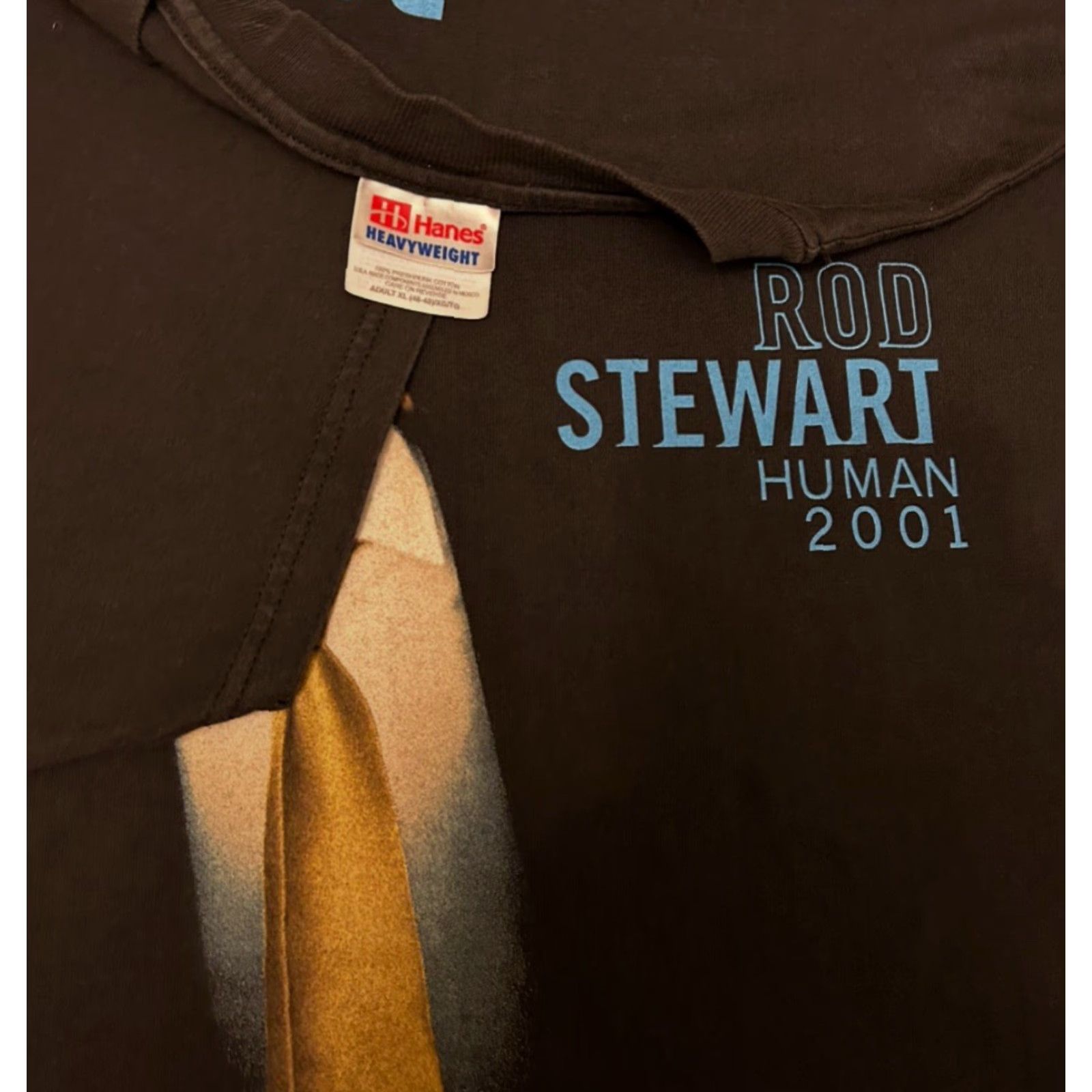 Vintage VINTAGE Rod Stewart Human 2001 Concert Tour T-Shirt Black Mens XL Size US XL / EU 56 / 4 - 3 Thumbnail