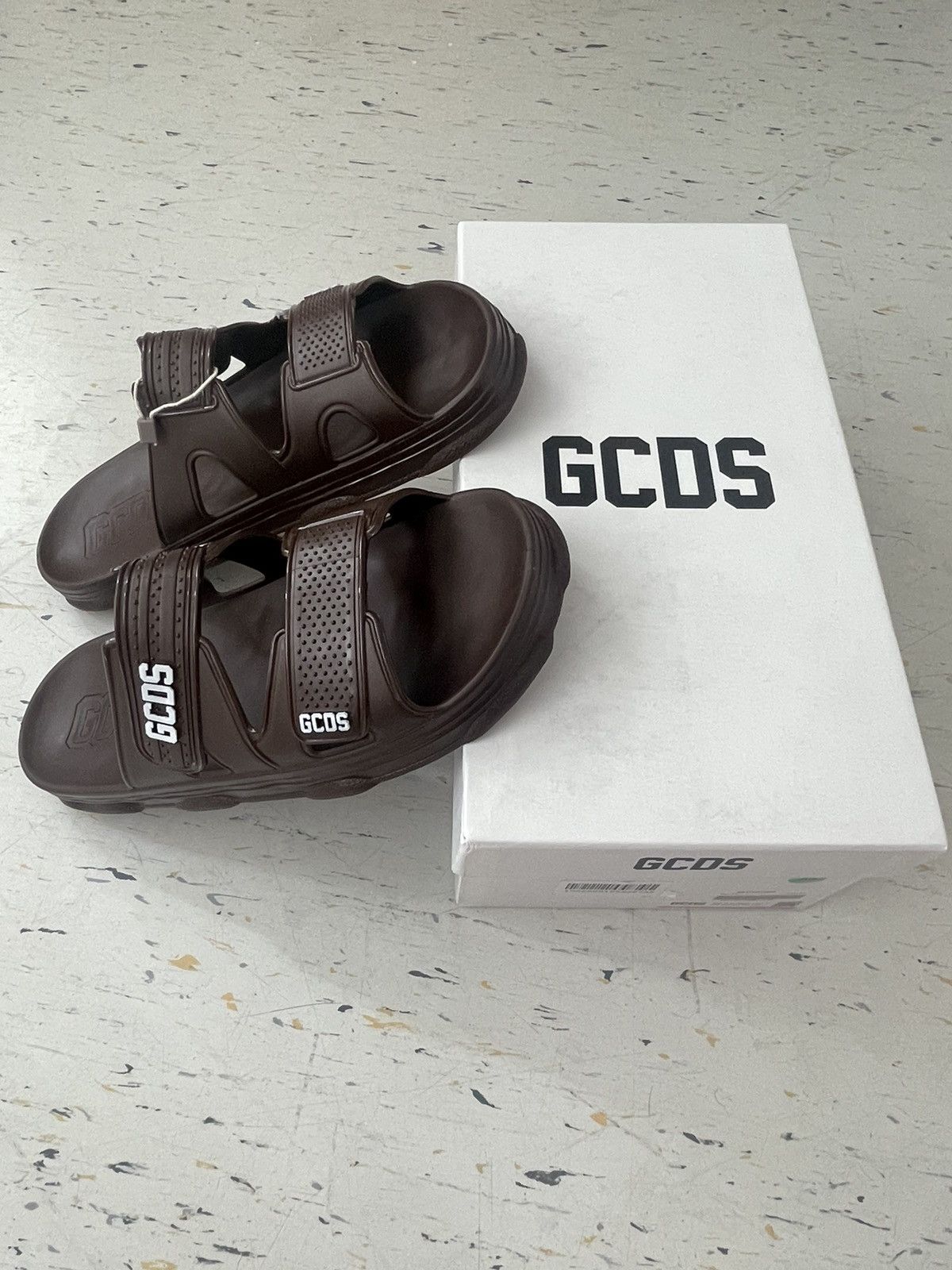 image of Gcds Sandals in Brown, Men's (Size 9)