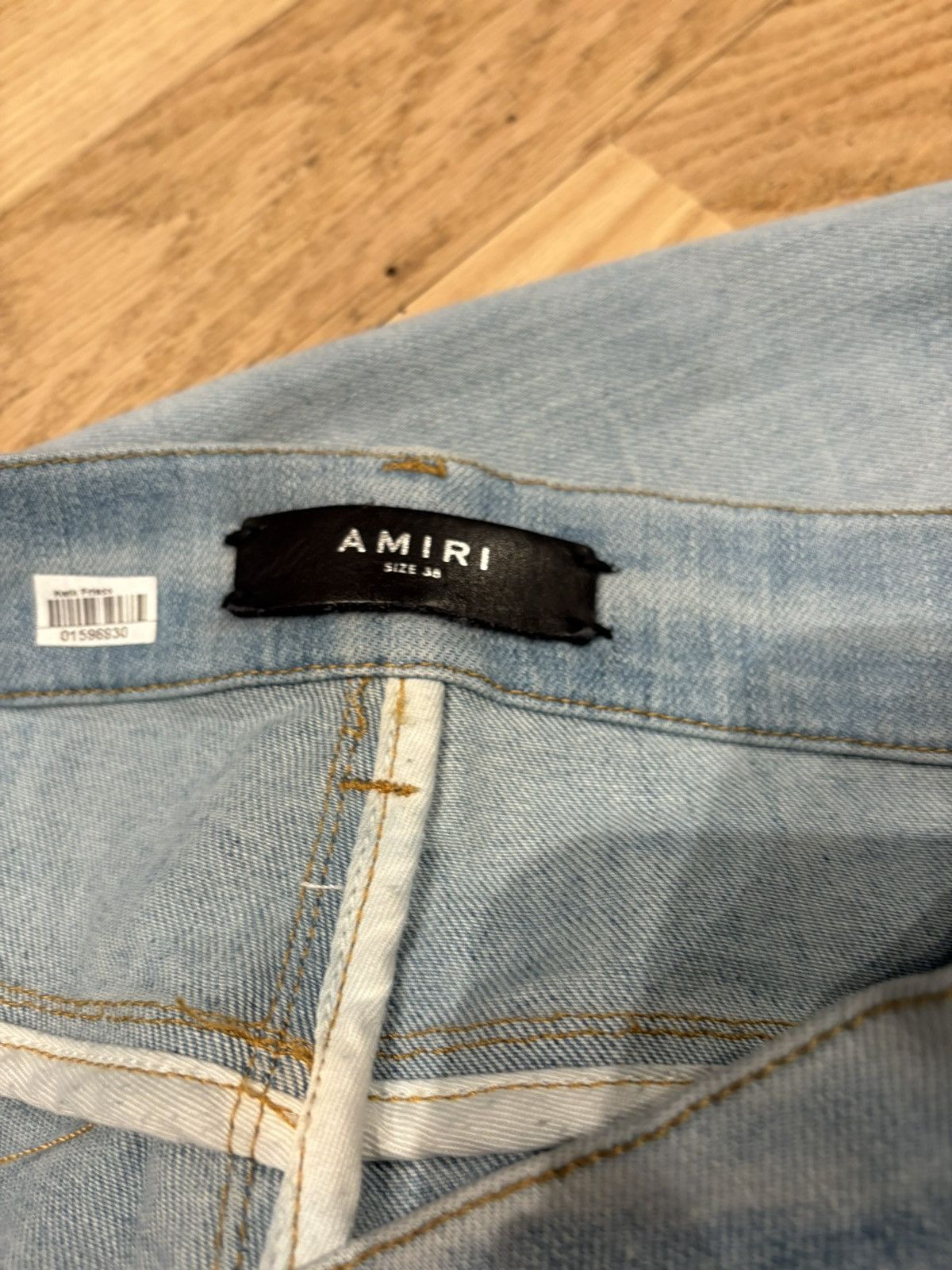 Amiri Amiri Jeans Light Wash Distressed Size 38 Size US 38 / EU 54 - 4 Thumbnail