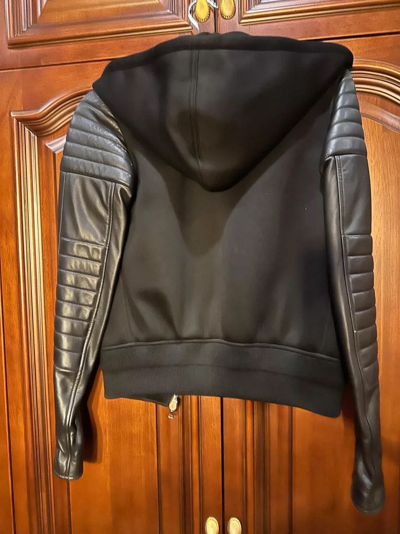 Givenchy Givenchy Size36 Hooded leather patched jacket (female), siz Size XL / US 12-14 / IT 48-50 - 4 Thumbnail