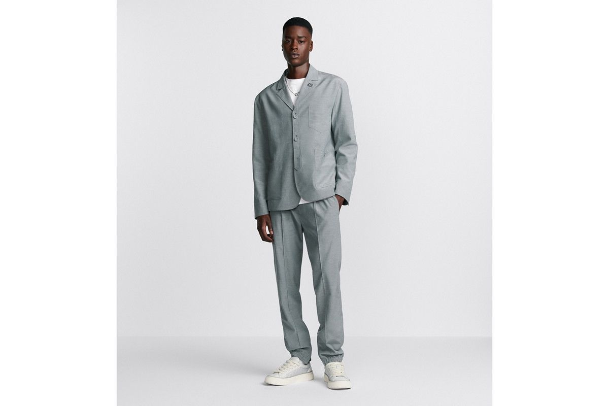 Dior o1bcso1str0226 Classic Workwear Jacket in Grey Size US M / EU 48-50 / 2 - 5 Thumbnail