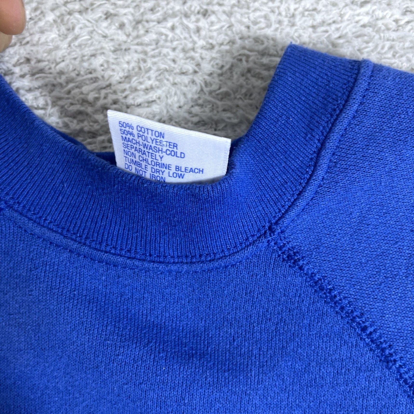 Tultex VINTAGE Tultex All Star Grandpa Crewneck Sweatshirt Adult Medium Blue 90s 80s Raglan Mens Crew Neck Pullover Sweatshirt Size US M / EU 48-50 / 2 - 4 Thumbnail