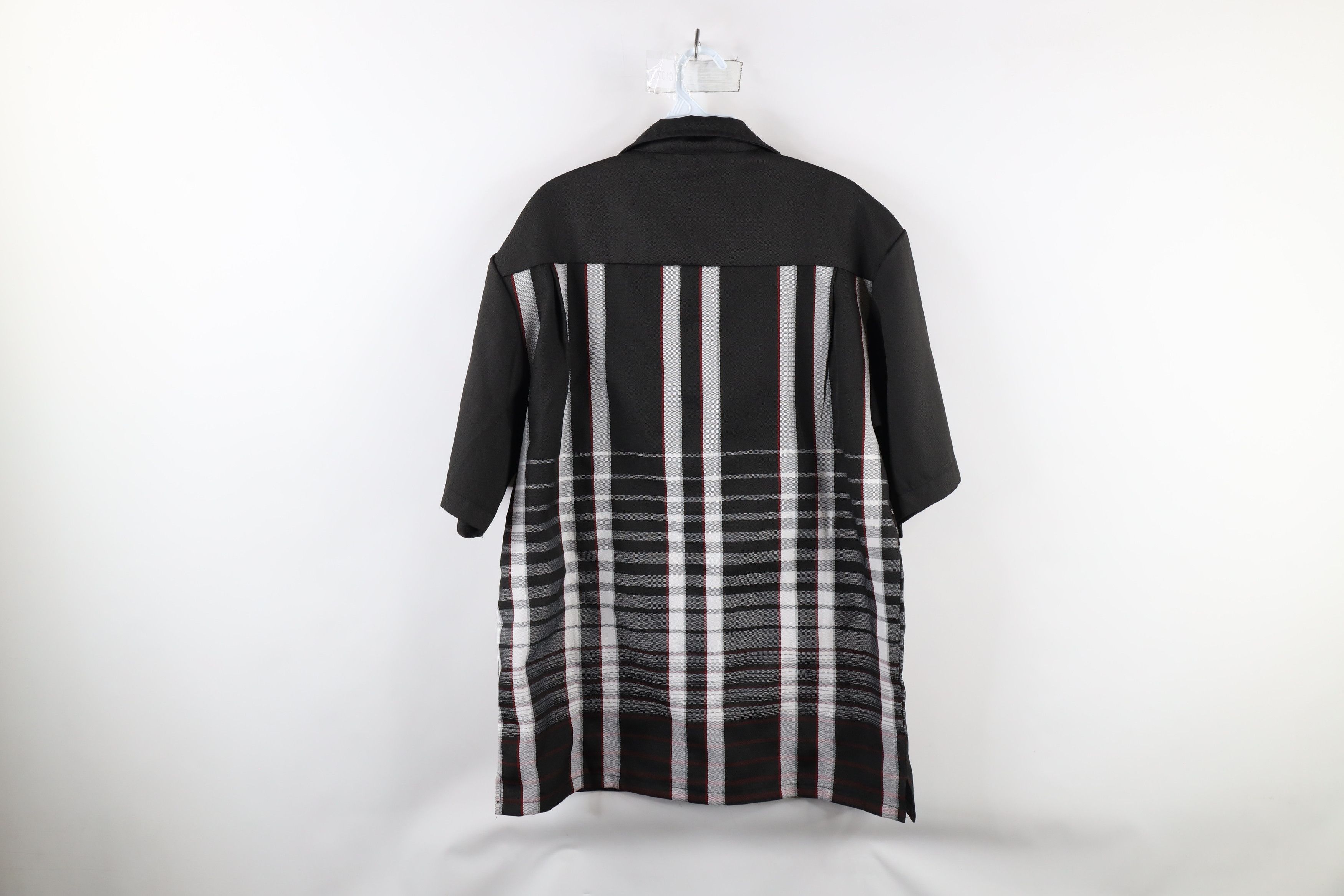Vintage Vintage 90s Rockabilly Striped Knit Camp Collar Button Shirt Size US L / EU 52-54 / 3 - 7 Thumbnail