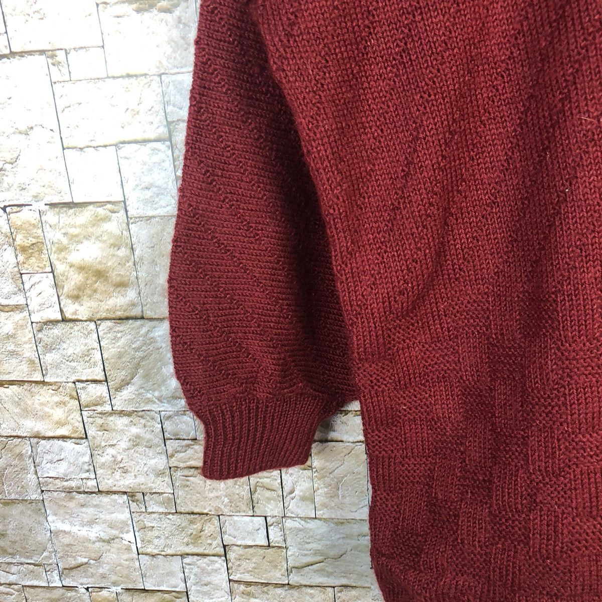 Homespun Knitwear Japanese Brand Red Cardigan knitwear vintage #A465 Size US L / EU 52-54 / 3 - 7 Thumbnail