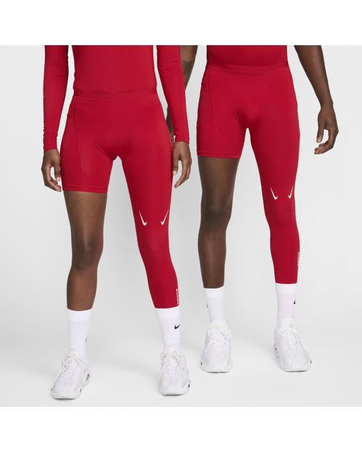 Drake × NOCTA × Nike Nocta x Nike - RED Men's SingleLeg Basketball Tight size M Size US 30 / EU 46 - 3 Thumbnail