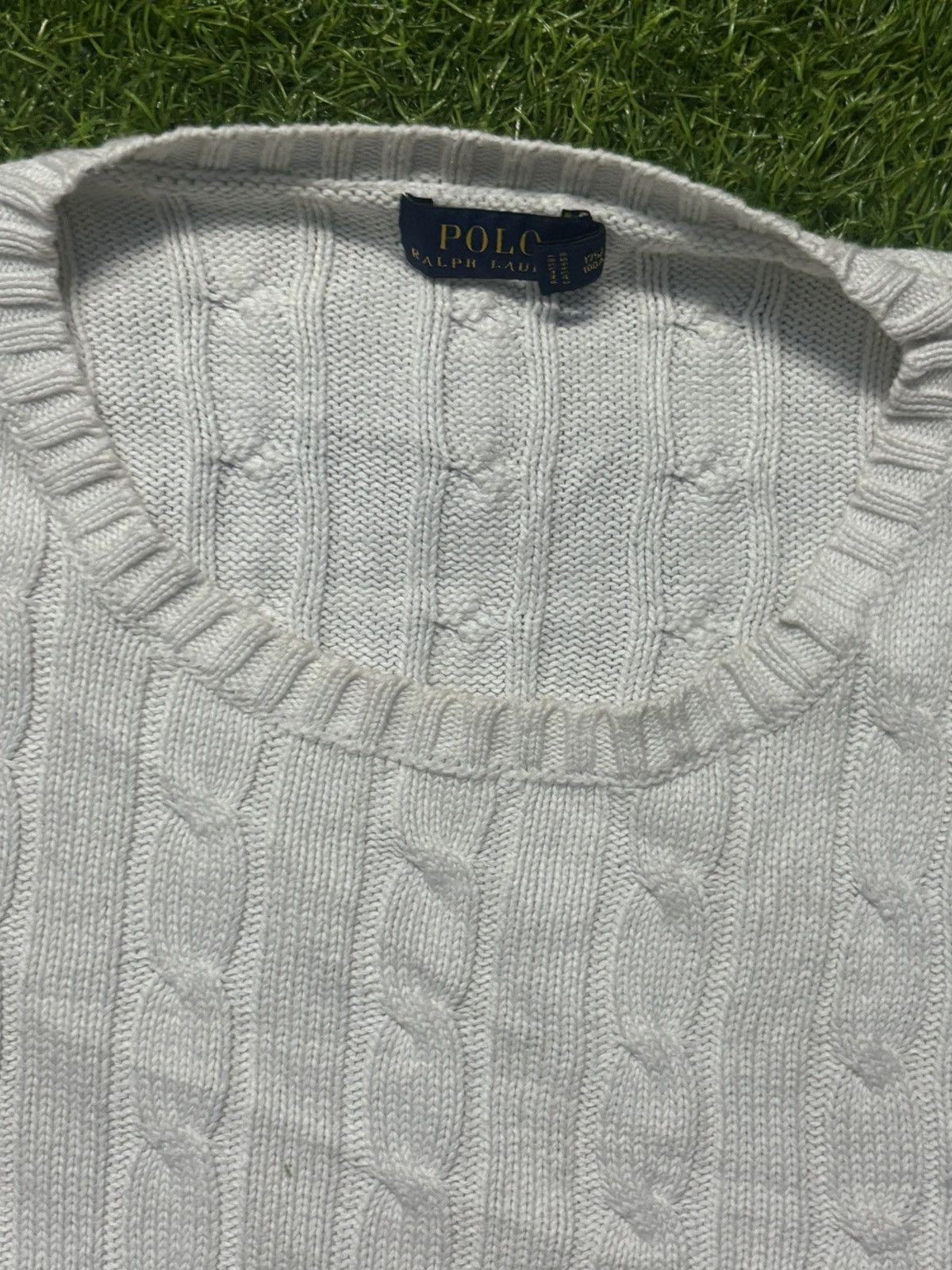 New Era × Polo Ralph Lauren Polo Ralph Lauren Round neck Cableknit Size XL / US 12-14 / IT 48-50 - 4 Thumbnail
