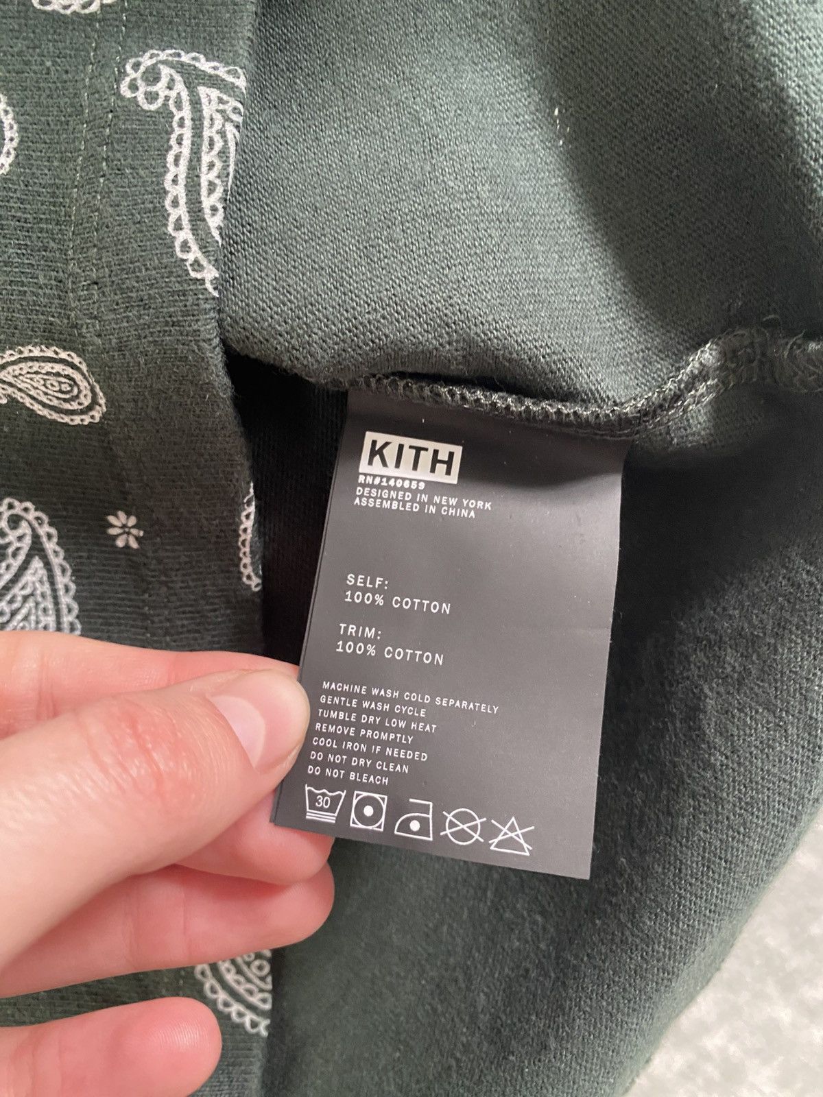 Kith Kith Paisley All-Over Print Heavyweight T- Shirt Size US M / EU 48-50 / 2 - 6 Thumbnail