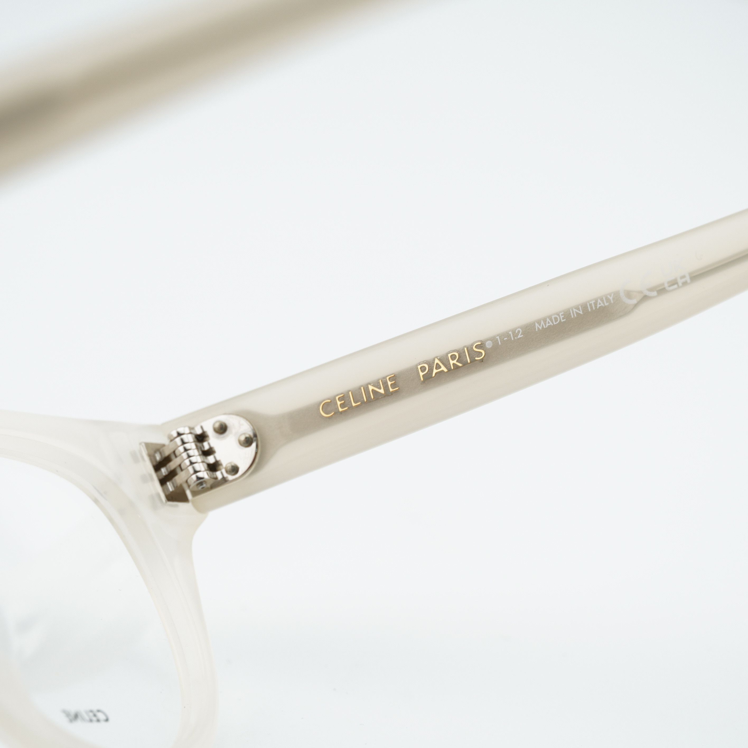 Celine Celine CL50109I 025 Eyeglasses Ivory 51mm Square Frame Size ONE SIZE - 4 Thumbnail