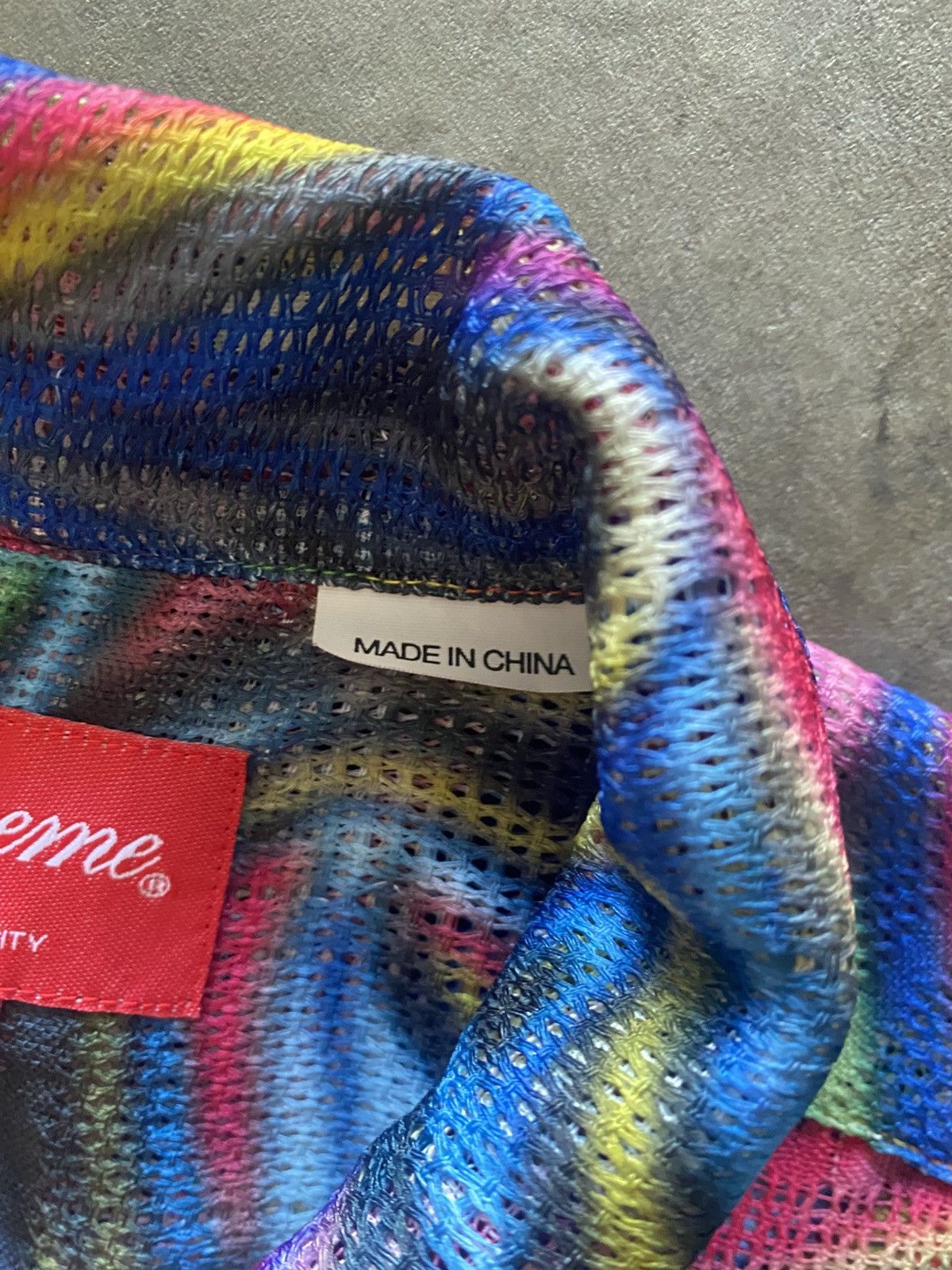 Supreme Supreme Mesh Stripe Shirt Multicolor Size US M / EU 48-50 / 2 - 4 Thumbnail