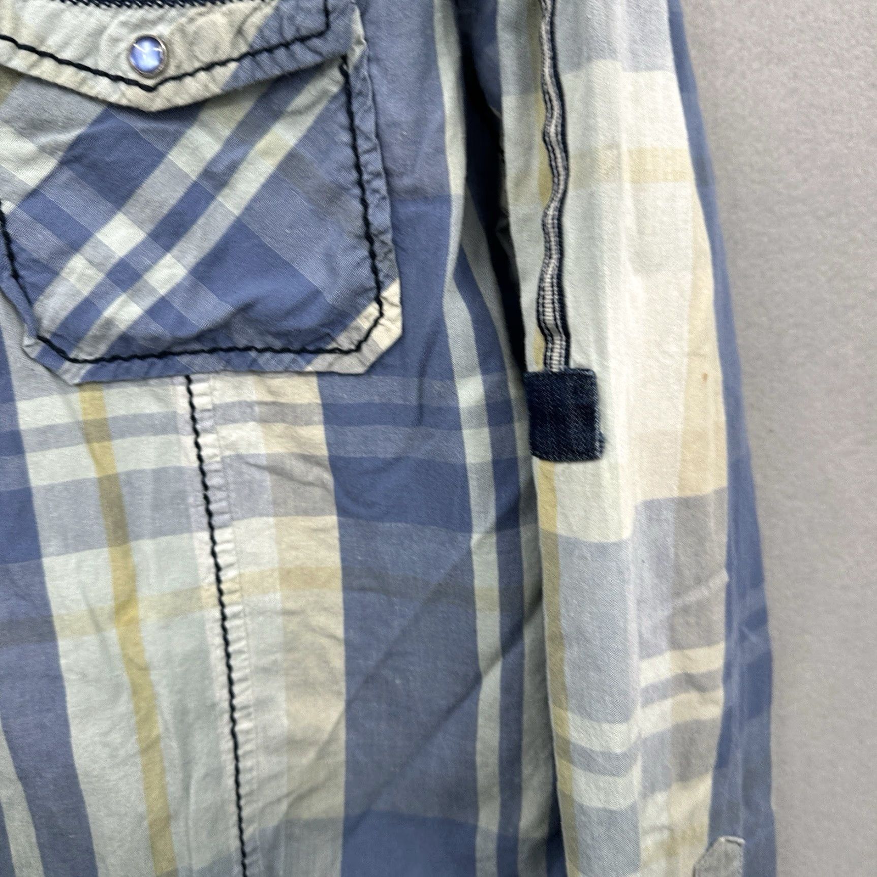 Vintage VINTAGE Smash Western Ranch Shirt Mens XL Pearl Snap Cowboy Rockabilly Denim Accents Size US XL / EU 56 / 4 - 6 Thumbnail