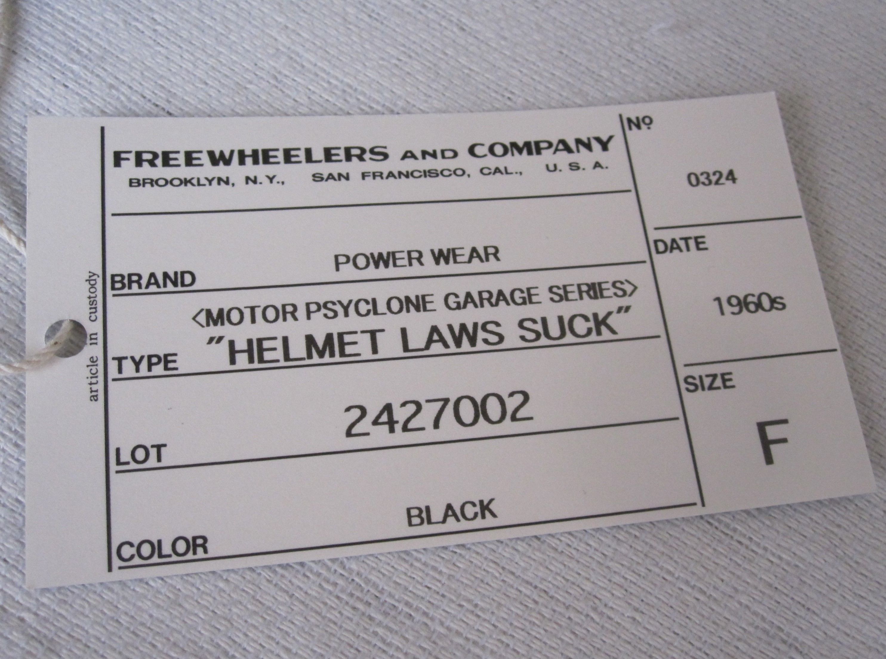 Freewheelers × Japanese Brand Snapback Trucker Cap ”HELMET LAWS SUCK” Size ONE SIZE - 9 Thumbnail