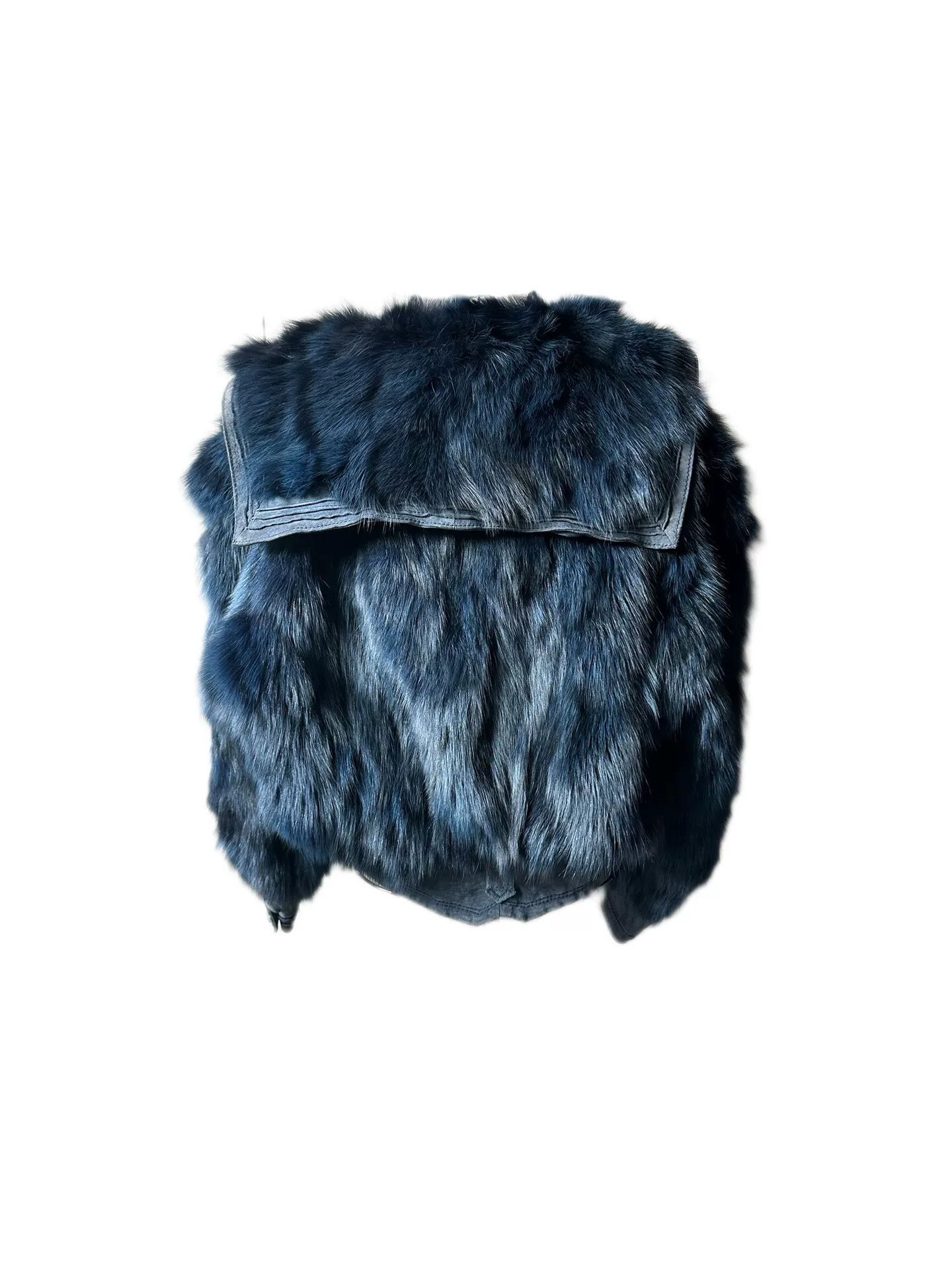 Vintage Vintage Fox Fur Oversized Lapel Jacket Size M / US 6-8 / IT 42-44 - 1 Thumbnail