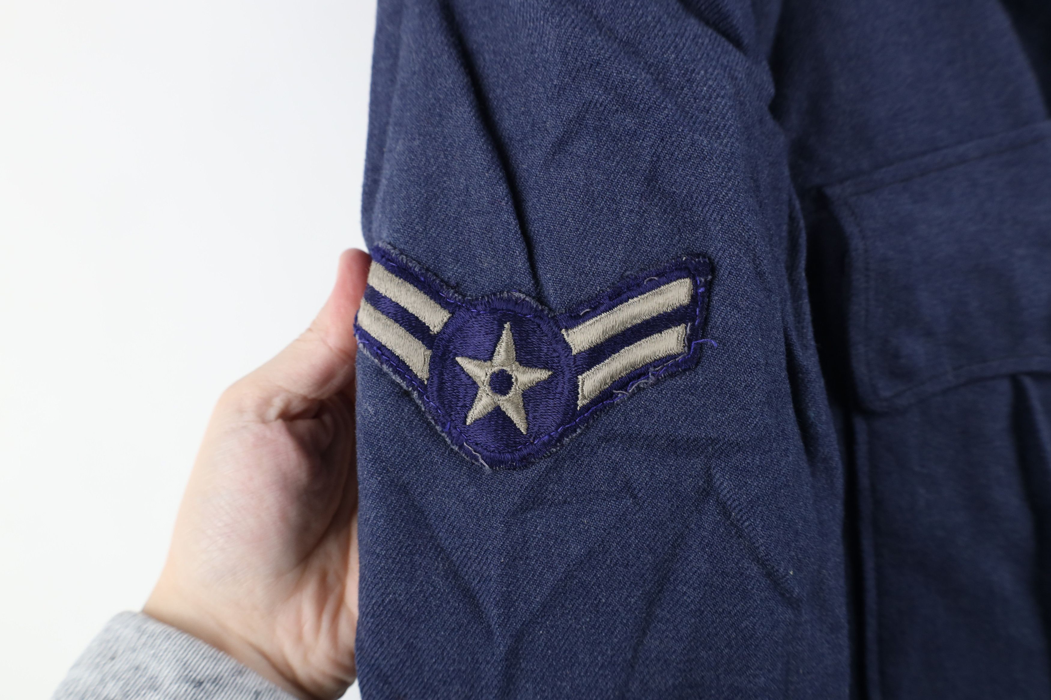 Vintage Vintage 60s Vietnam War Blue 1084 Officer Jacket Coat USA Size US L / EU 52-54 / 3 - 6 Thumbnail