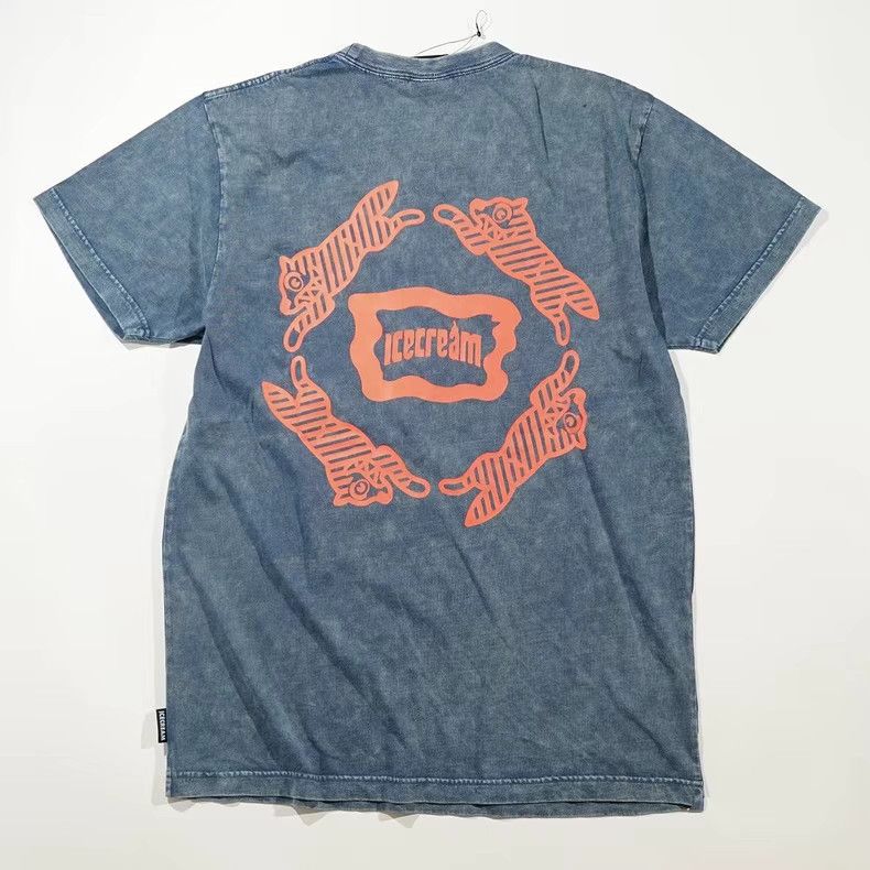 Billionaire Boys Club BBC ICECREAM Circle Logo Flying Dog Tie-Dye T-Shirt Size US L / EU 52-54 / 3 - 2 Thumbnail