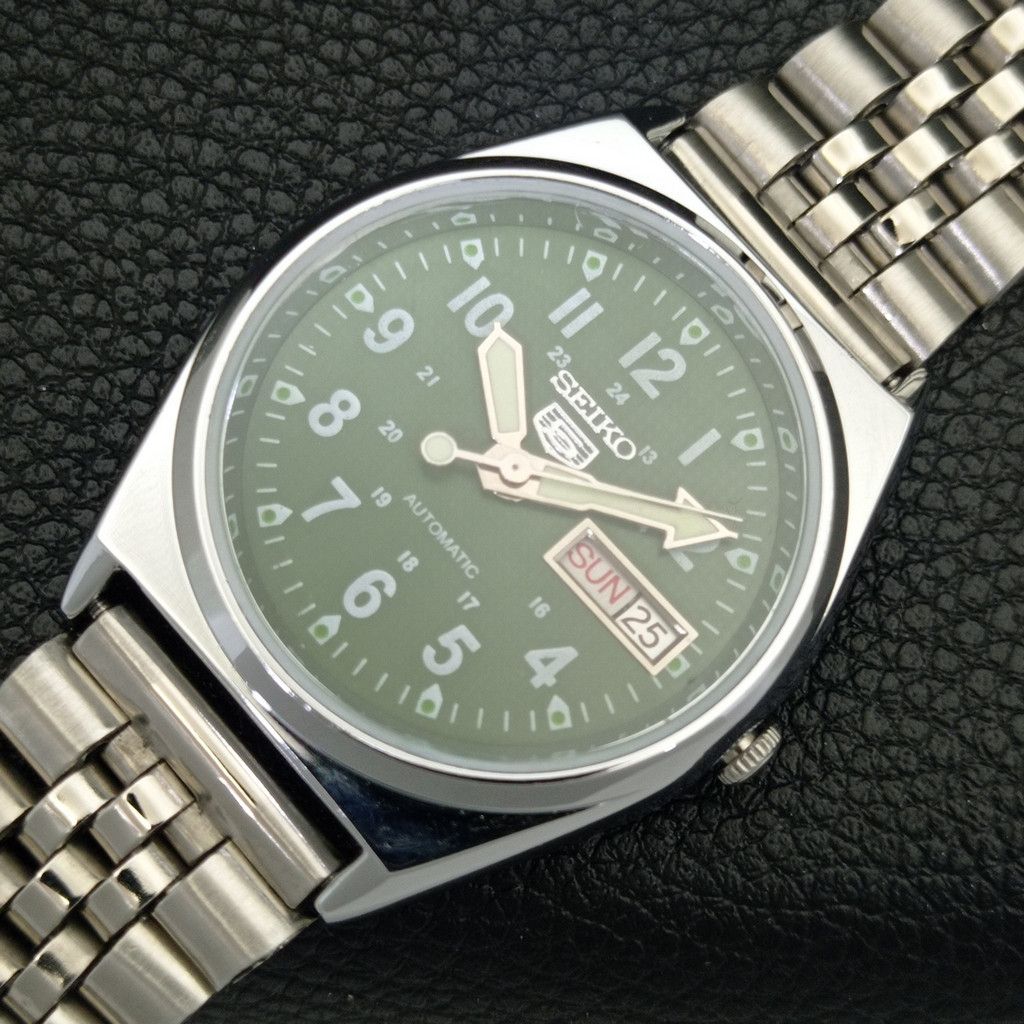 Seiko REFURBISHED VINTAGE SEIKO 5 AUTO JAPAN MENS WATCH a441711 Size 38 - 6 Thumbnail