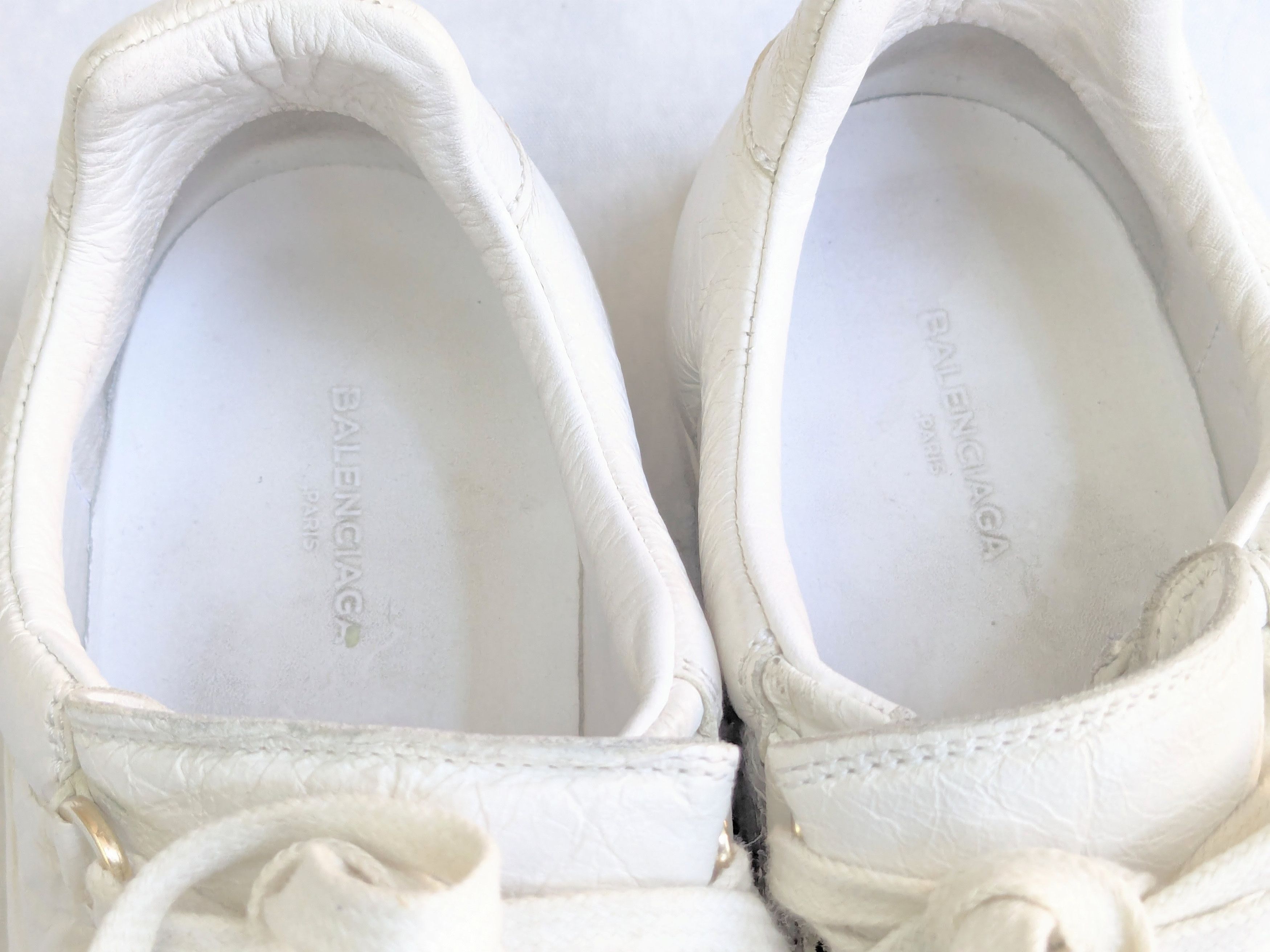 Balenciaga Arena White 8 Low Tops Leather