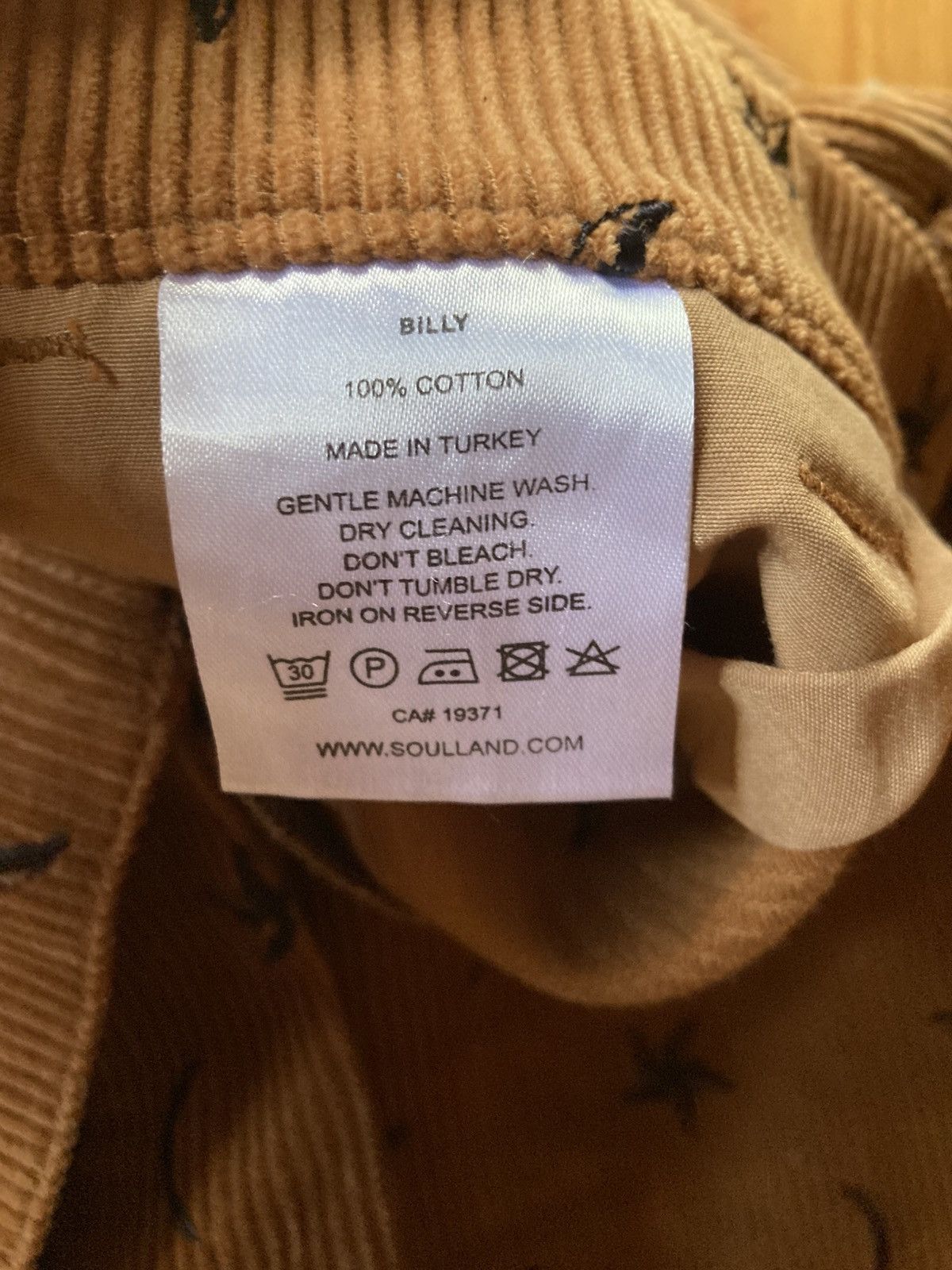 Soulland Embroidered Corduroy Pants Size US 32 / EU 48 - 6 Thumbnail