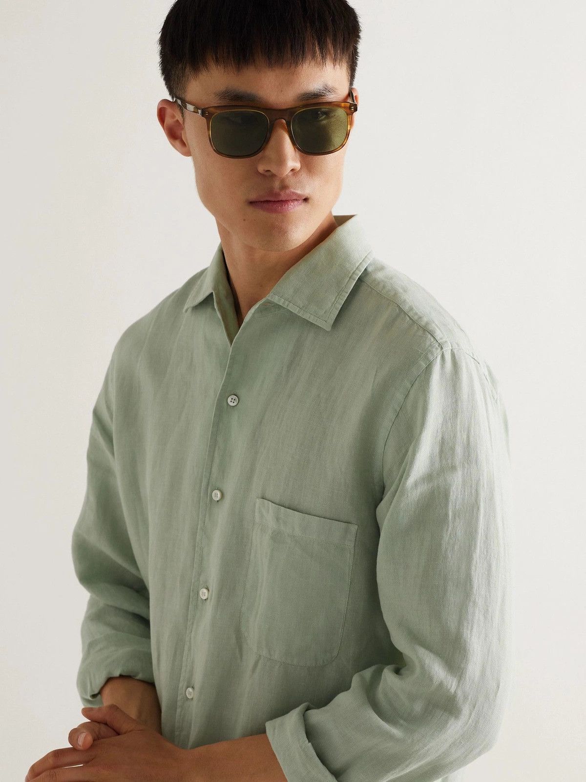 Loro Piana LORO PIANA Traveller brown square frame acetate sunglasses Size ONE SIZE - 2 Thumbnail