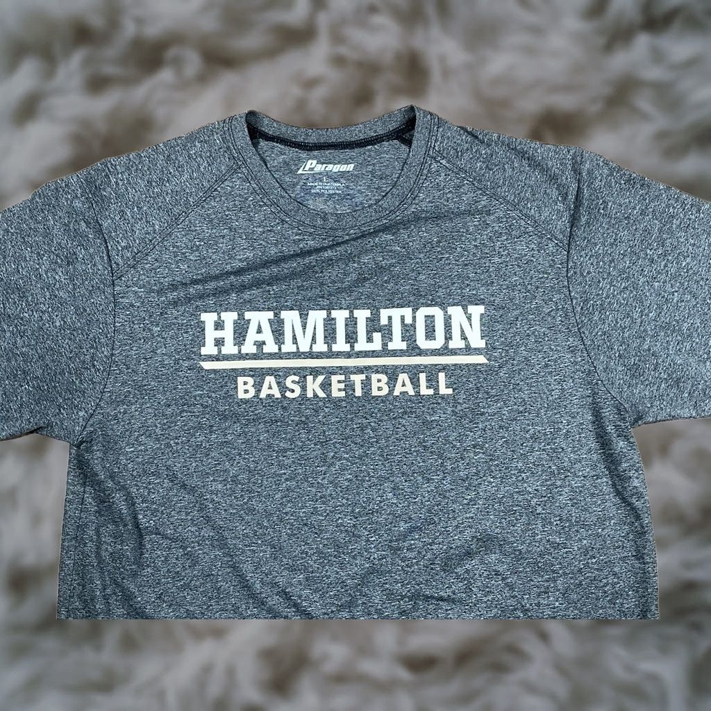 Vintage Paragon Hamilton Basketball Crew Neck T-shirt Mens Size L 100% Polyester Gray Size US L / EU 52-54 / 3 - 1 Thumbnail