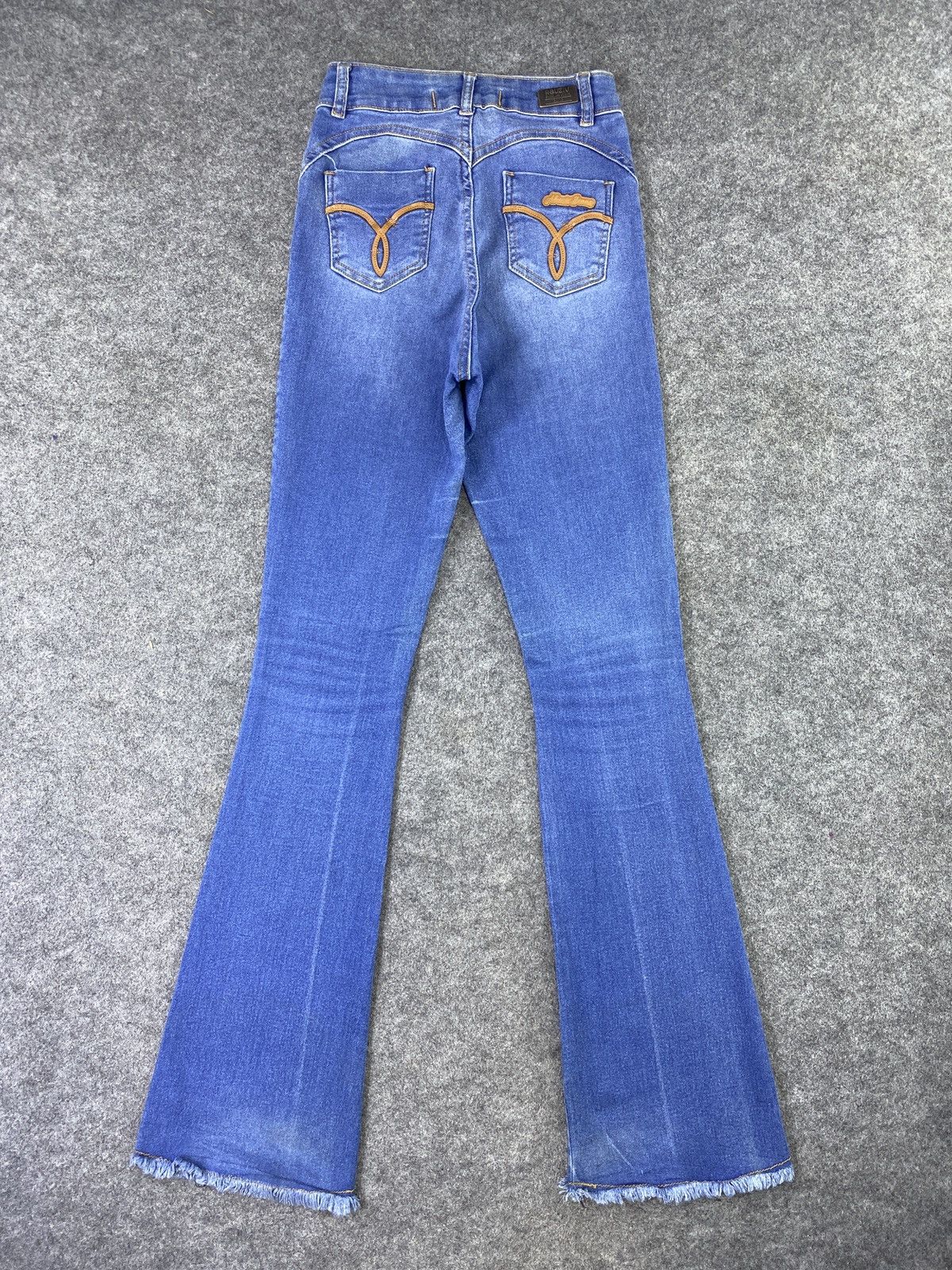 Jean × Other ABUZIV JEANS BLUE WASH FLARE DENIM-J1135 Size 24" / US 00 / IT 34 - 4 Thumbnail