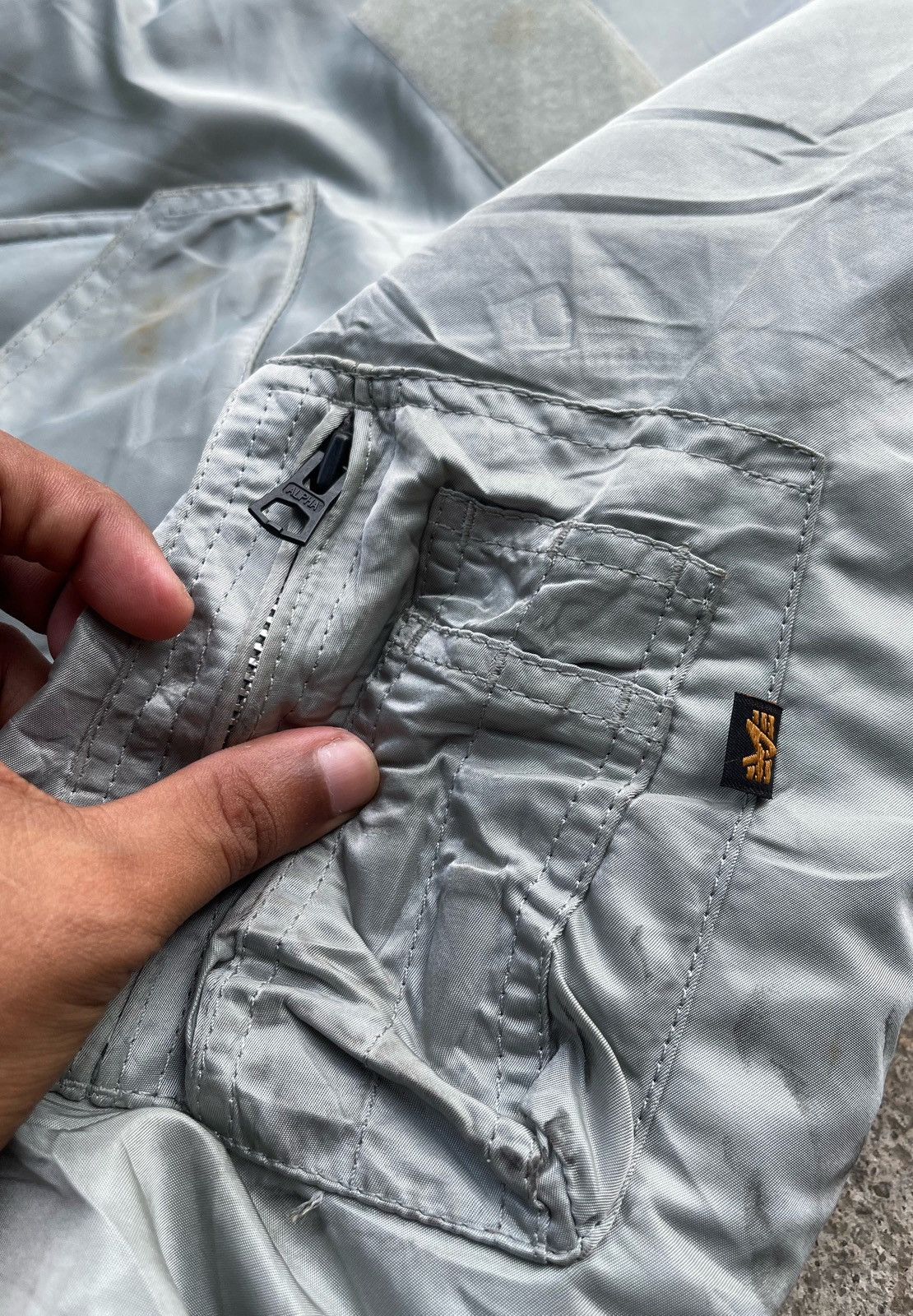 Alpha Industries 🔥Vintage Alpha Industries Ma-1 Flight Bomber Jacket Size US L / EU 52-54 / 3 - 8 Thumbnail