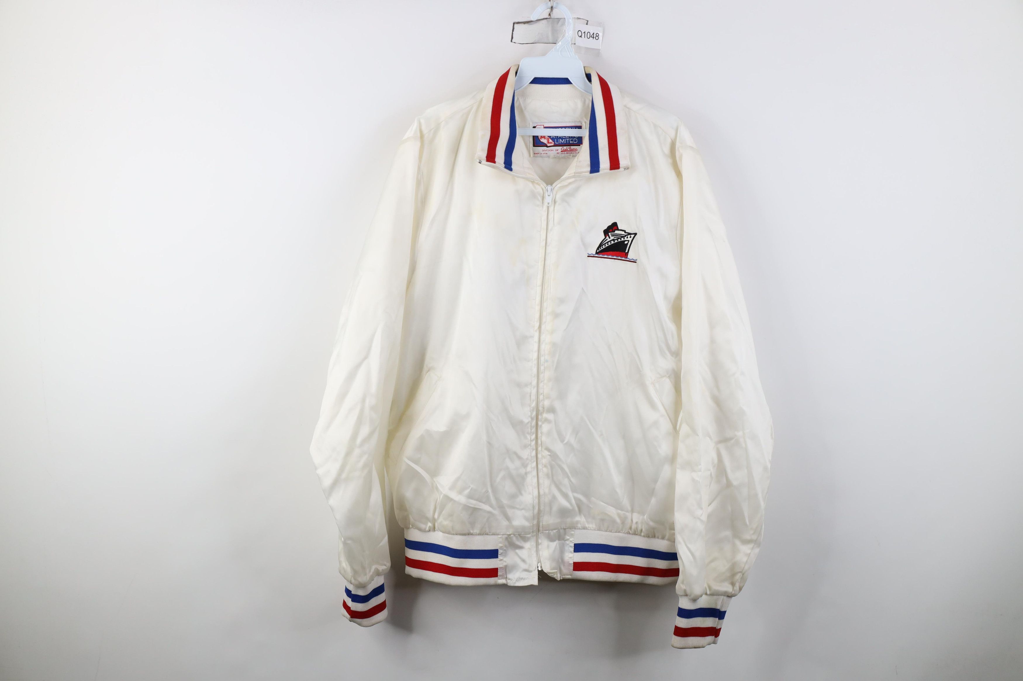 Vintage Vintage 60s Queen Mary British Ocean Liner Satin Jacket USA Size XL / US 12-14 / IT 48-50 - 1 Thumbnail