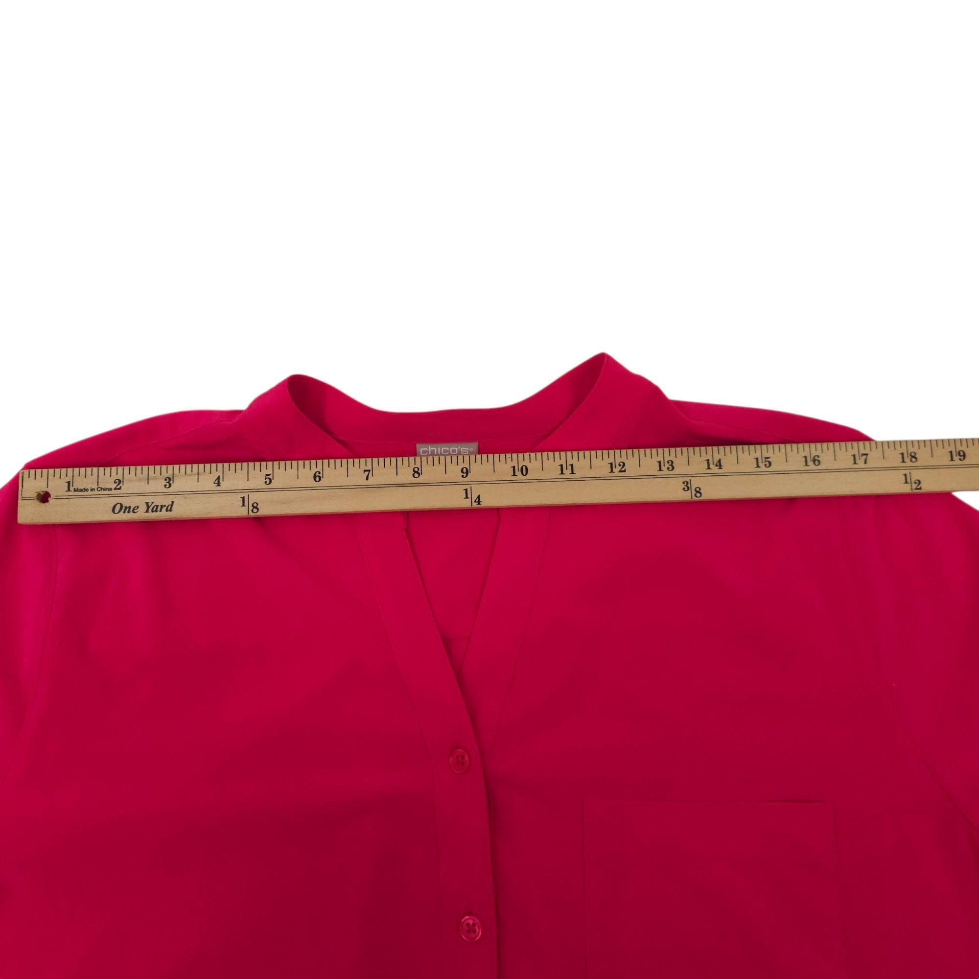 Chicos Chicos Zenergy Neema Button Front Shirt Womens 2P US 12/14 P Size XL / US 12-14 / IT 48-50 - 5 Thumbnail