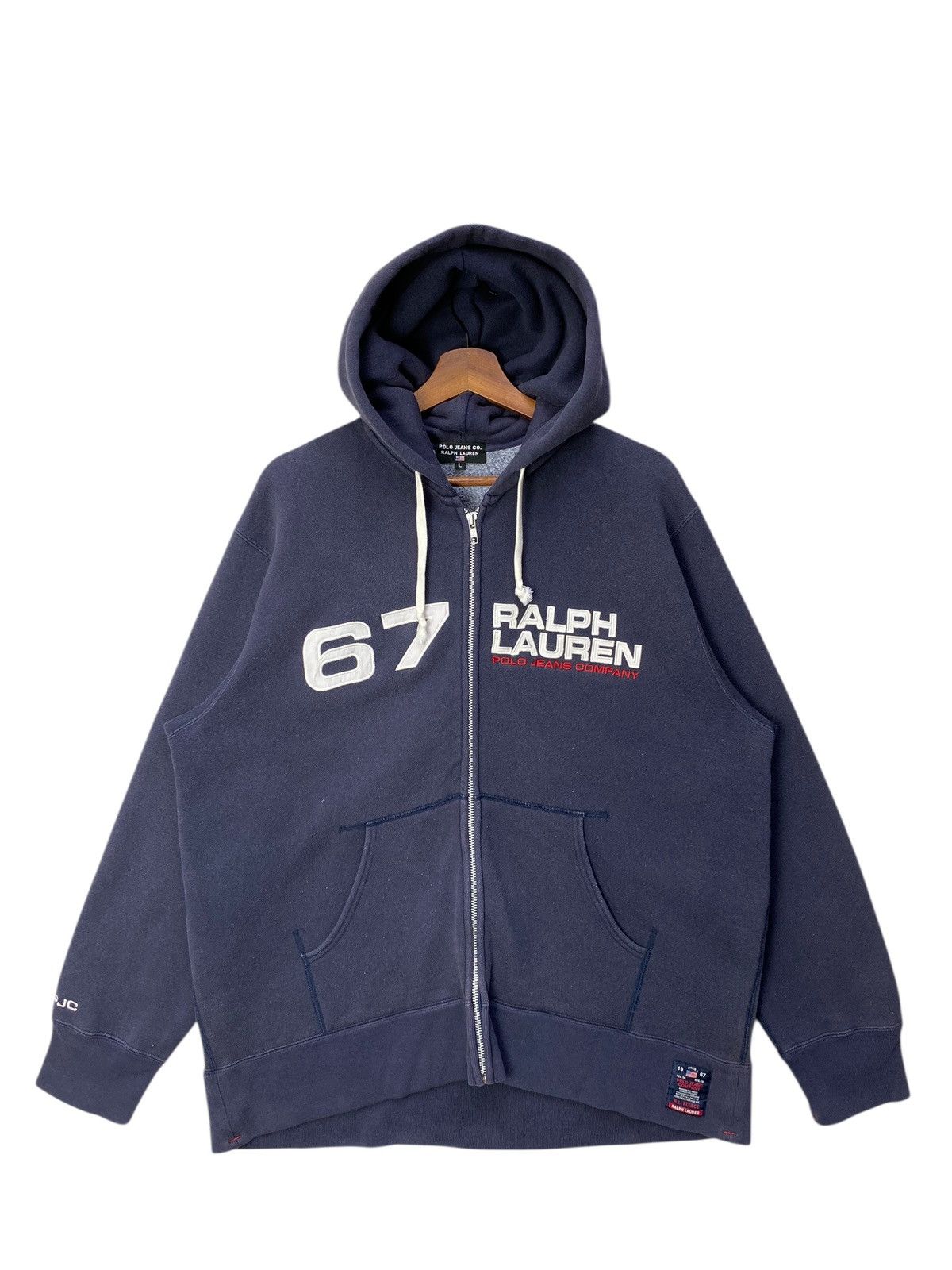 Polo Ralph Lauren Polo Ralph Lauren Hoodie Full Zip Sun Faded Size Large Size US L / EU 52-54 / 3 - 1 Thumbnail
