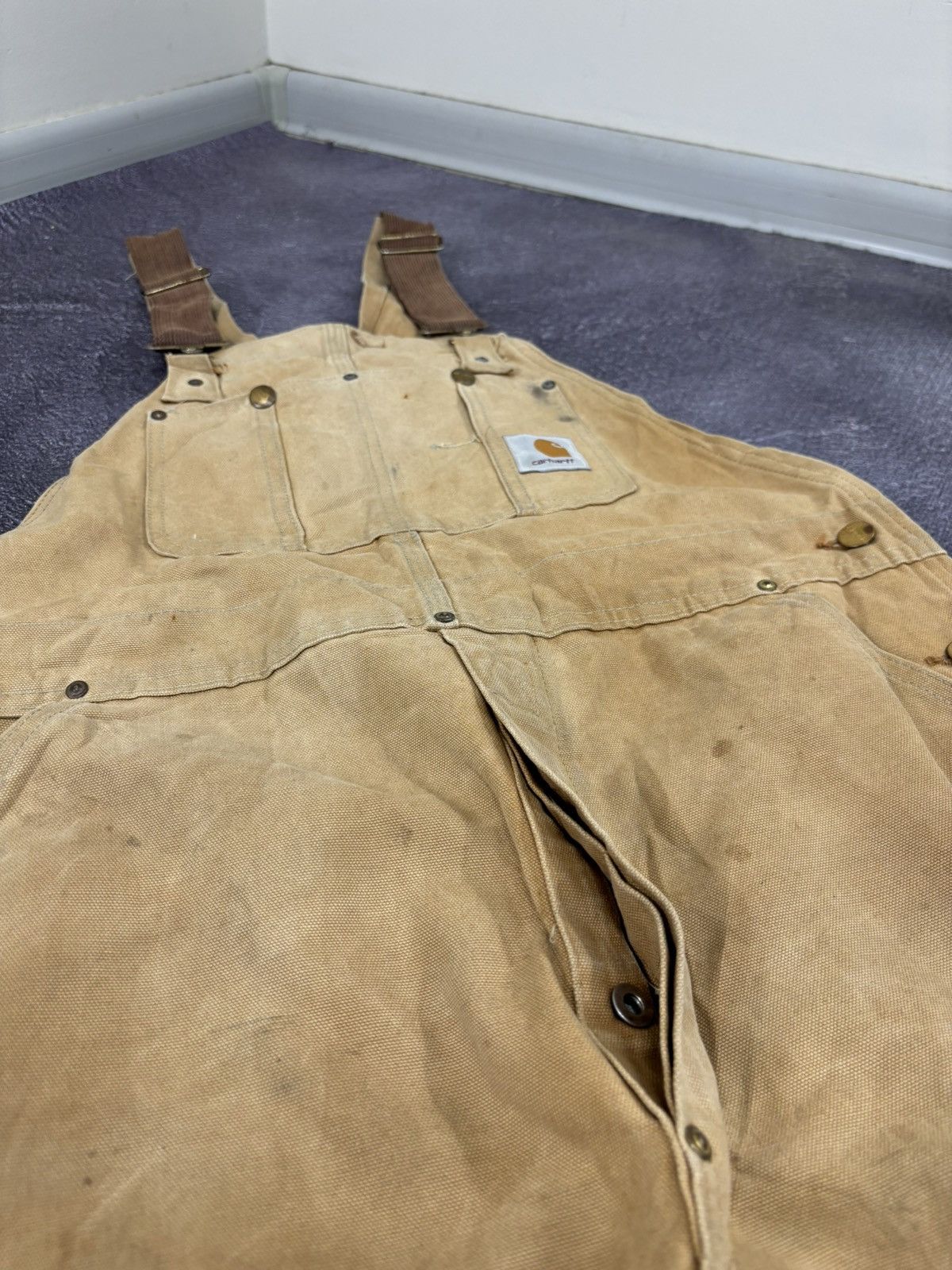 Carhartt Vintage Carhartt Double Knee Work USA Made 90s Hype Overall Size US 38 / EU 54 - 9 Thumbnail