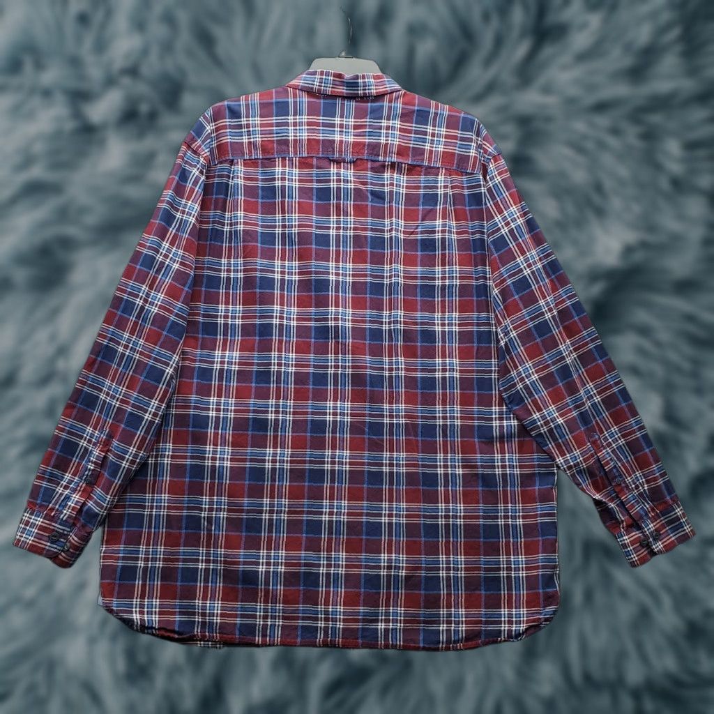 Vintage L.L. Bean Shirt Men XXL Tall Multi Plaid Button-Up Pocket Detail Traditional Fit Button-Down Collared Long Sleeve Casual Travel Outdoor Size US XXL / EU 58 / 5 - 1 Thumbnail