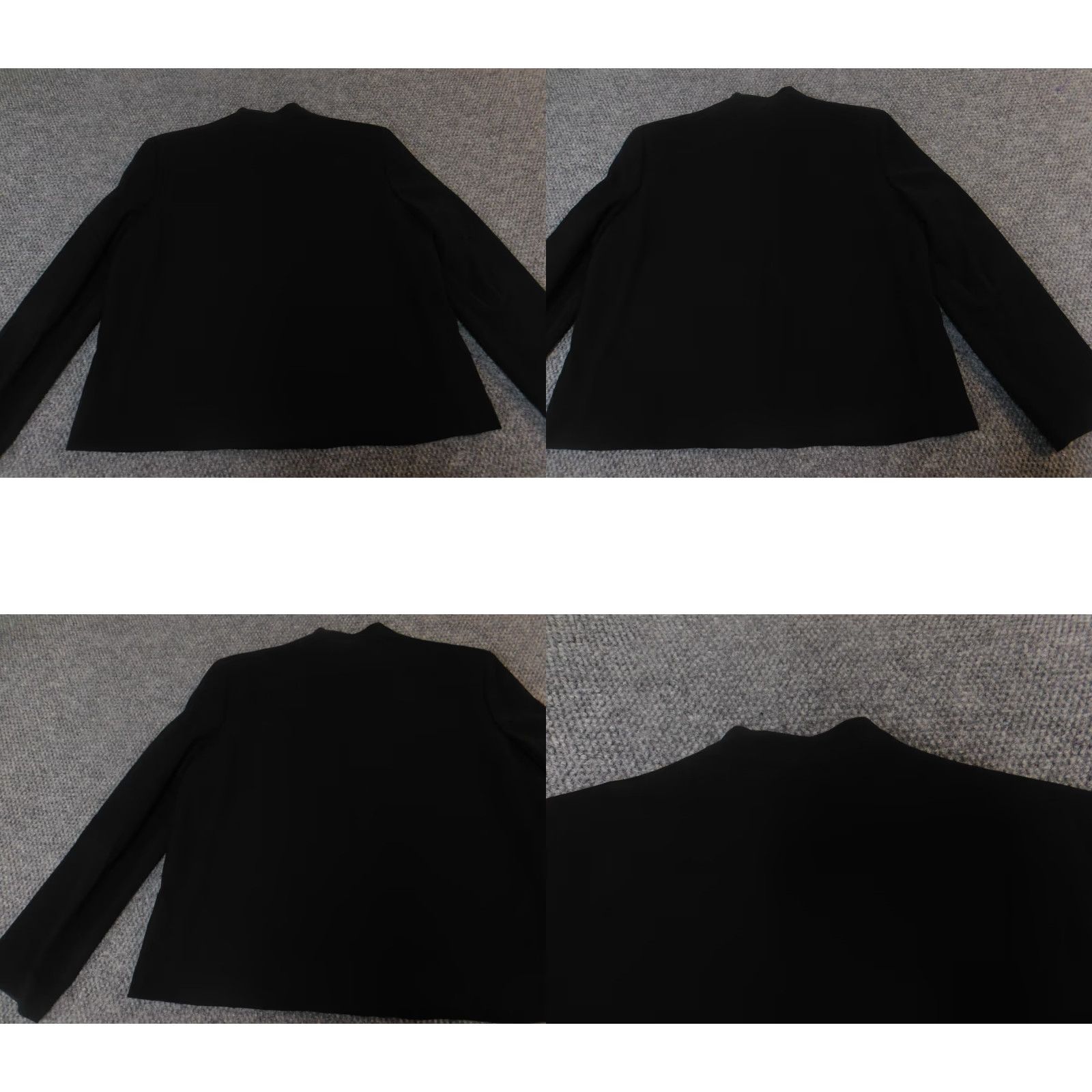 Jones New York Jones New York Womens Jacket Blazer Knit Cotton Long Sleeve Zip Black 14 Casual Winter Buttons Collared Regular Mid-Length Vintage No Size XL / US 12-14 / IT 48-50 - 8 Thumbnail