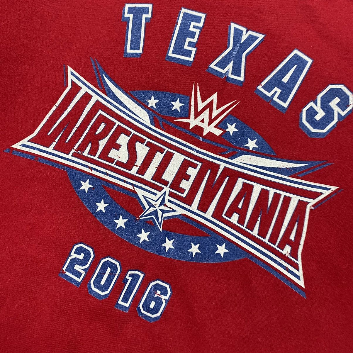 WWE Vintage WWE Wrestling mania Texas 32 red tee Size XL / US 12-14 / IT 48-50 - 5 Thumbnail