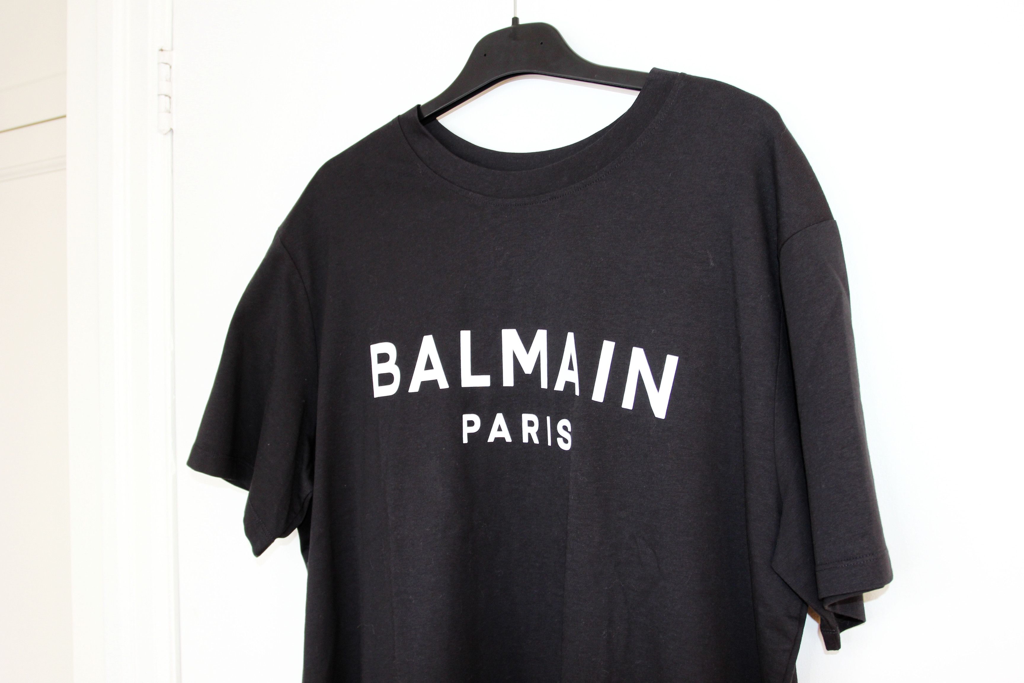 Balmain BNWT AW25 BALMAIN BIG LOGO BLACK TSHIRT M Size US M / EU 48-50 / 2 - 4 Thumbnail