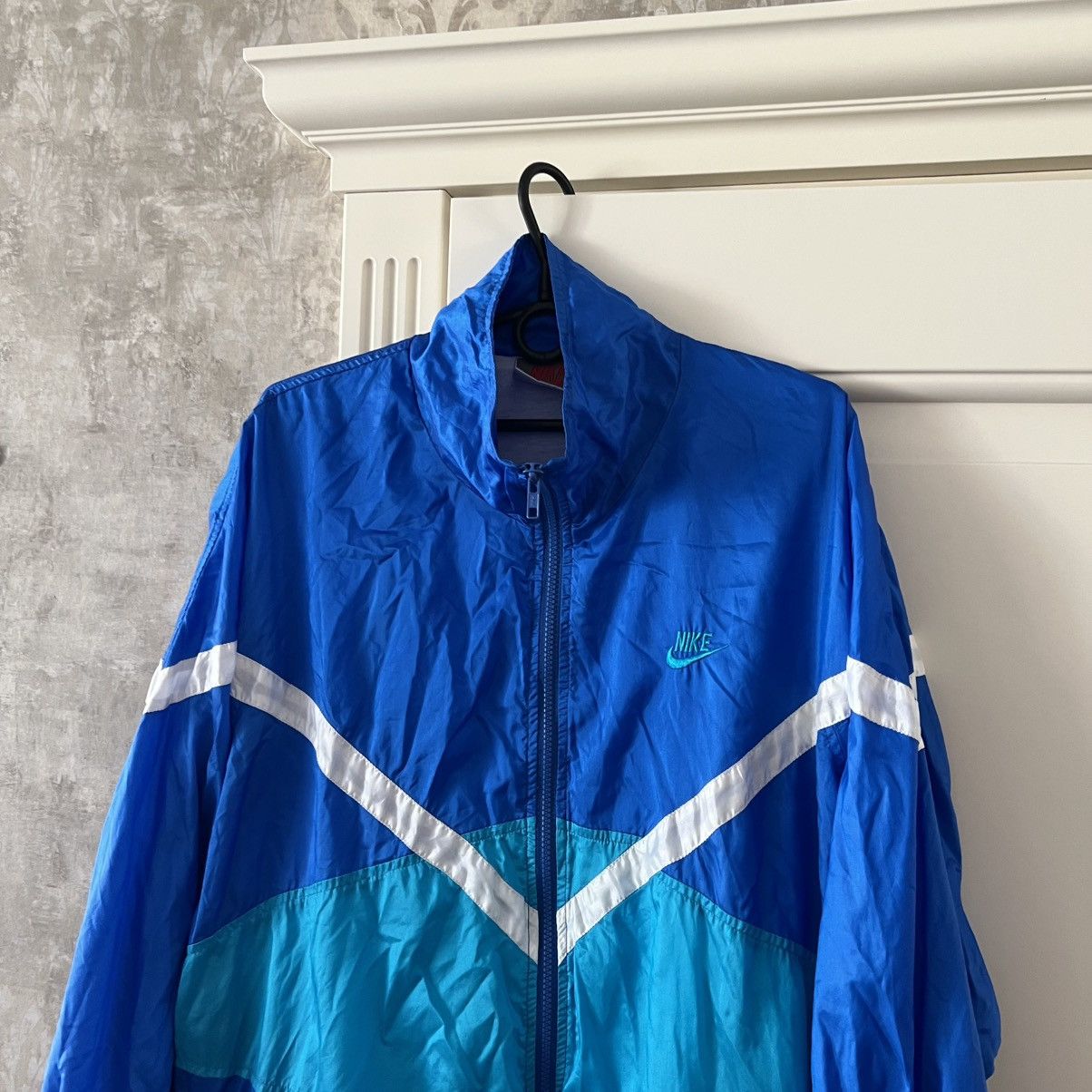 Nike Vintage 💥 Nike Nylon Jacket RETRO Size US L / EU 52-54 / 3 - 2 Thumbnail