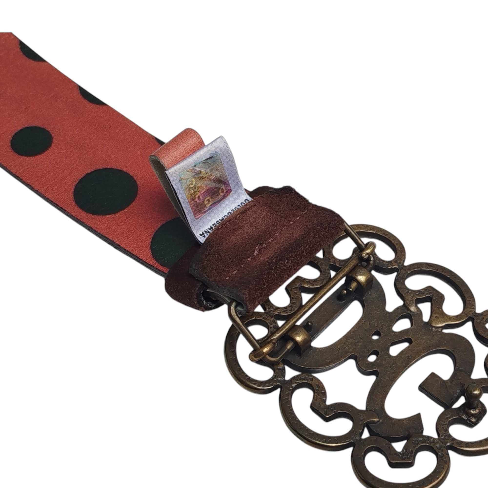 Dolce & Gabbana D&G Big Buckle Suede Belt Size ONE SIZE - 3 Thumbnail