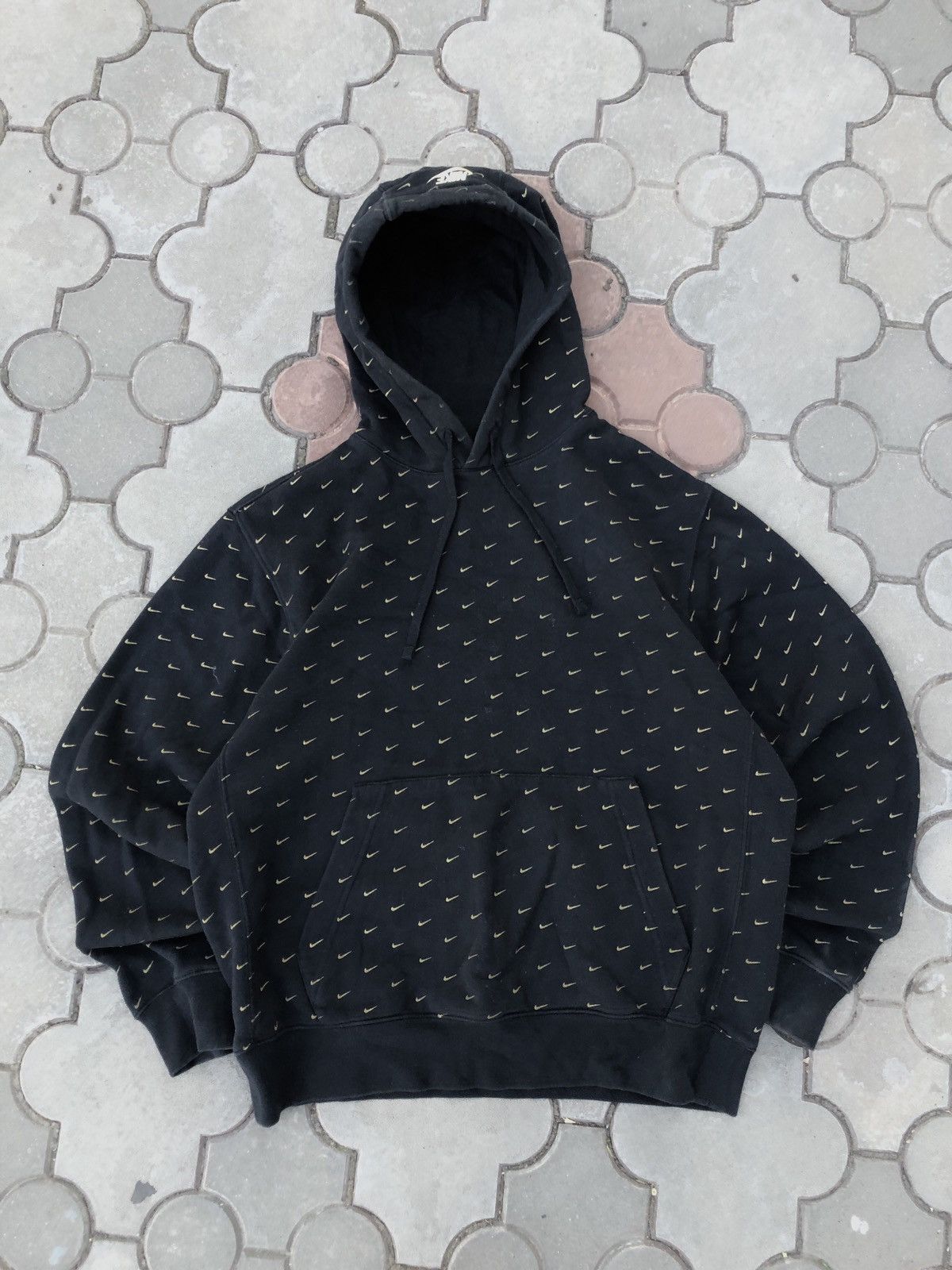 Nike × Vintage Vintage Nike Multi Swoosh Hoodie Size US M / EU 48-50 / 2 - 1 Thumbnail
