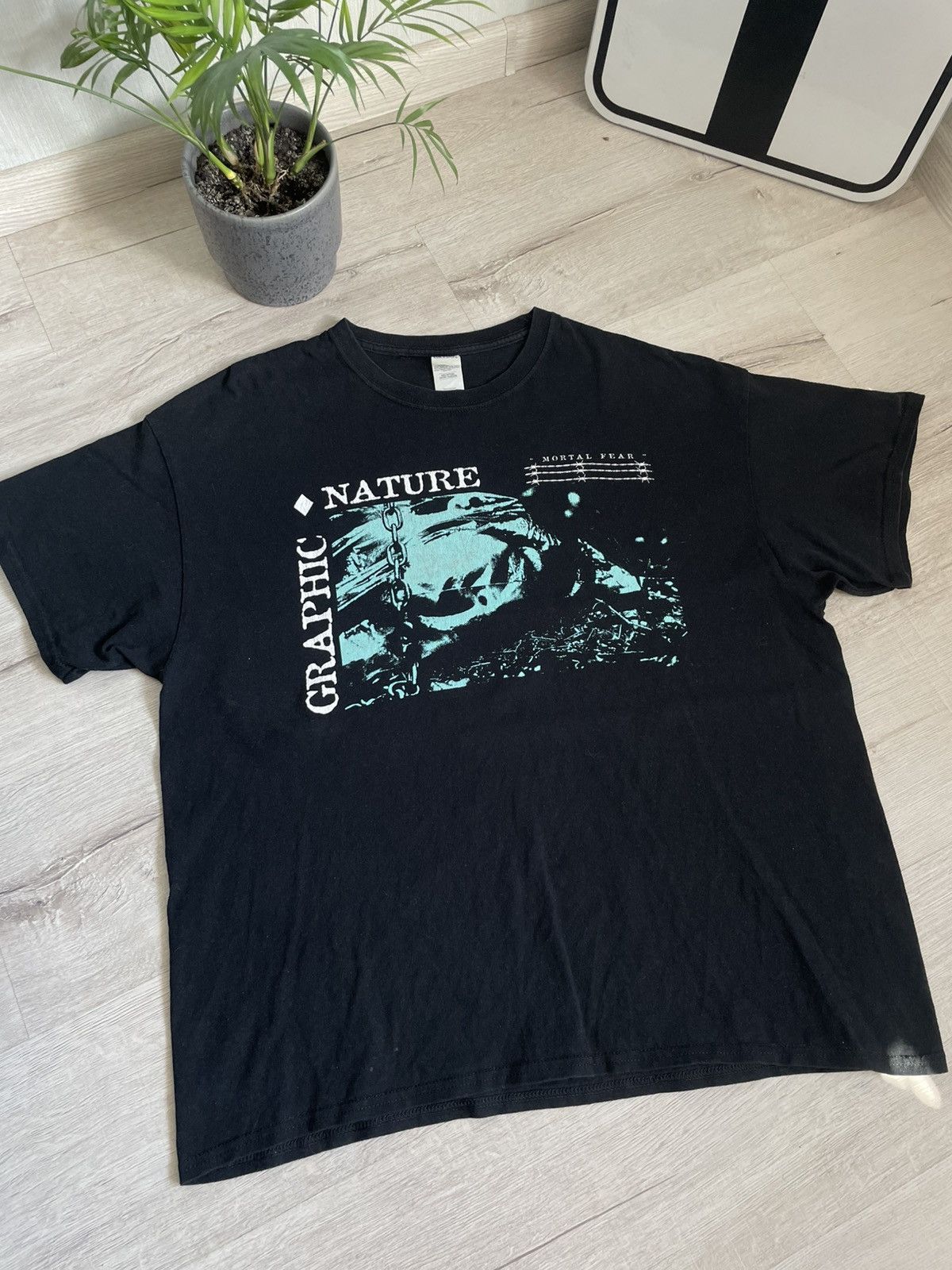 Band Tees Rare New Metal Band Graphic Nature “Mortal Fear” Tee Hard Size US XL / EU 56 / 4 - 4 Thumbnail
