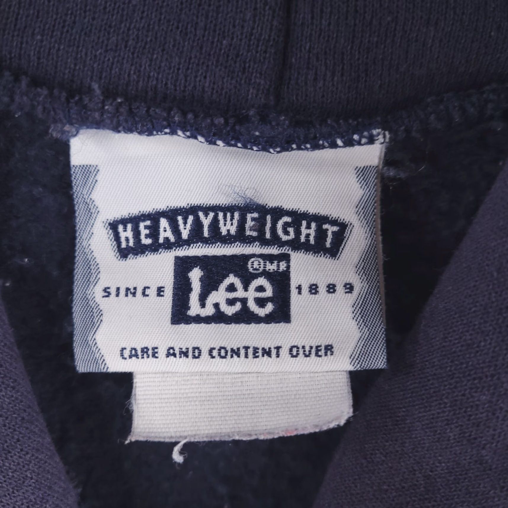 Lee VINTAGE Lee Sweatshirt Mens XL Blue Heavyweight Made in USA ZIP Distressed Size US XL / EU 56 / 4 - 4 Thumbnail