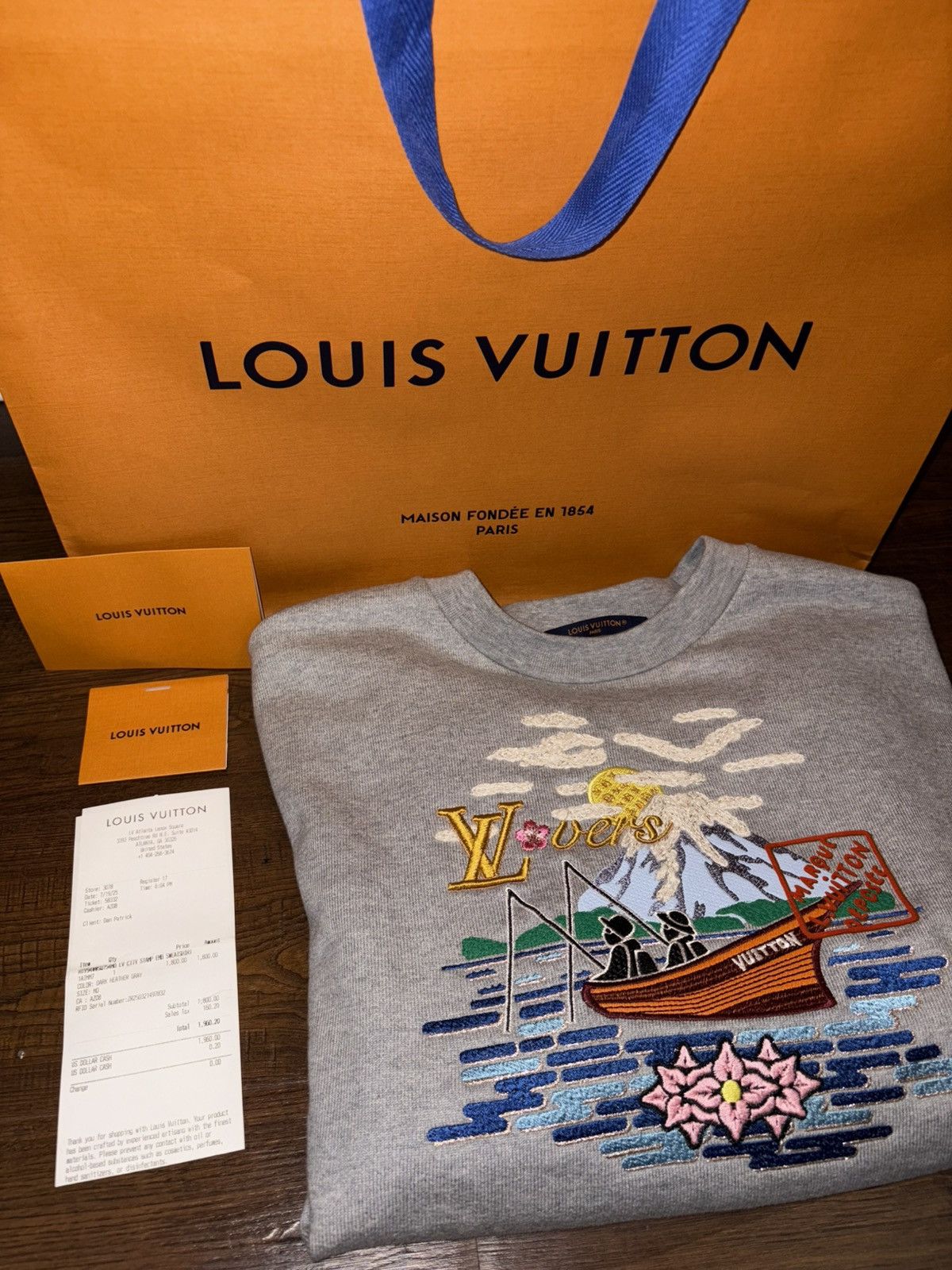 Louis Vuitton Louis Vuitton Embroidered Sweatshirt Size US M / EU 48-50 / 2 - 9 Thumbnail