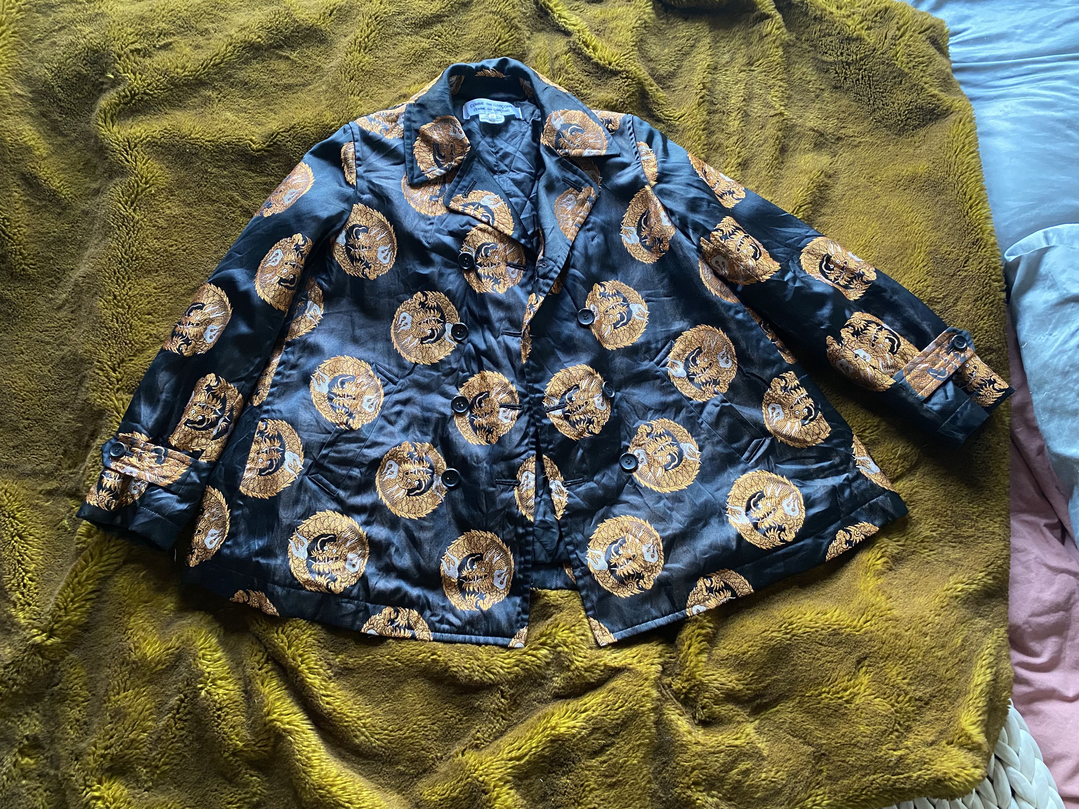 Comme des Garcons RARE Comme Des Garcons Dragon Brocade Quilted Tent Jacket Size US M / EU 48-50 / 2 - 9 Thumbnail