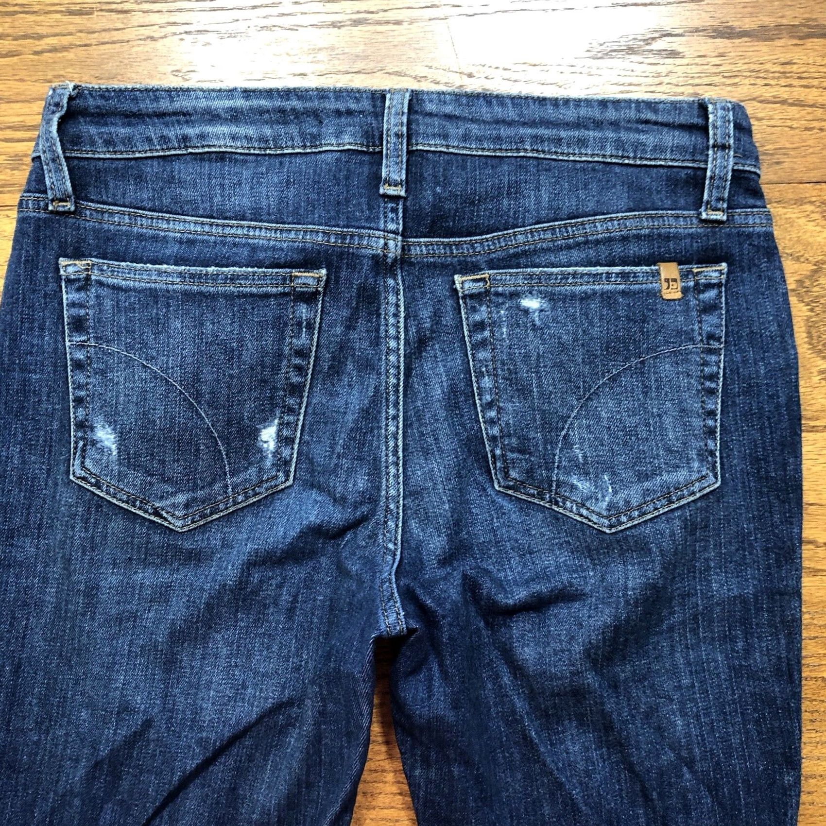 Vintage Joe's Jeans Blue Denim Pants Jeans Slim Distressed 27x29 Womens Mid Rise 5-Pocket Denim Blue Baggy Classic Modern Bohemian City USA 27x29 Womens Size 27" / US 4 / IT 40 - 5 Thumbnail