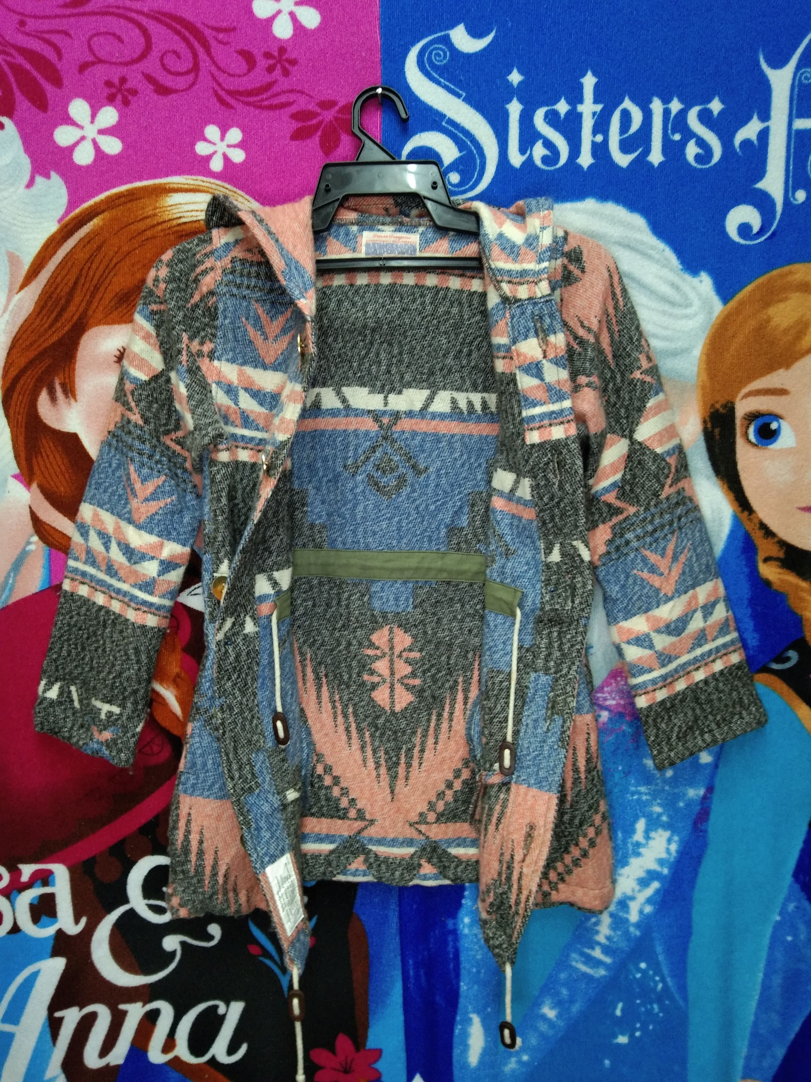 Japanese Brand DENIM & DUNGAREE NAVAJO JACKET HOODIE Size XXS / US 00 / IT 34 - 4 Thumbnail