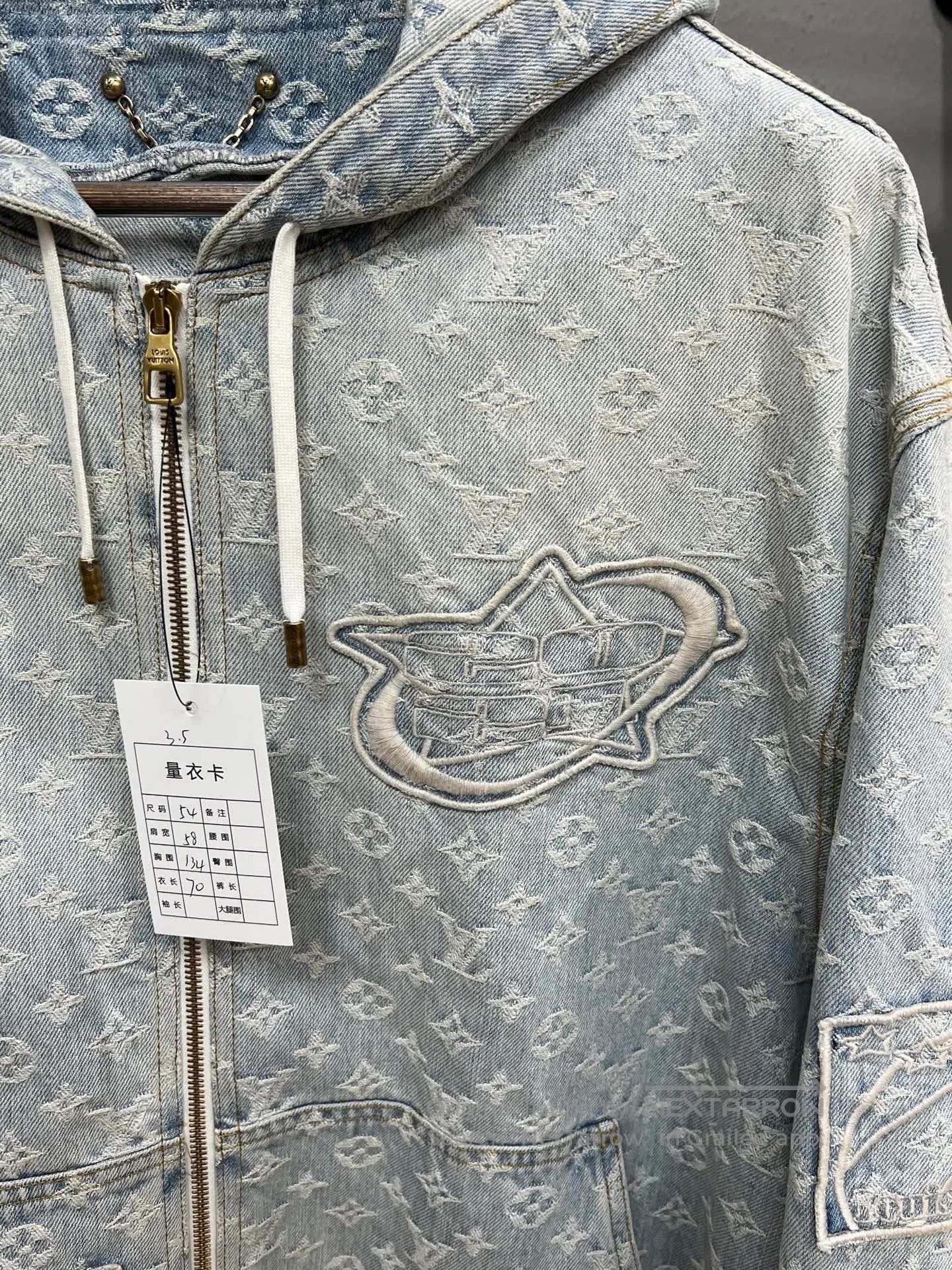 Louis Vuitton Louis Vuitton LV x NBA Washed Monogram Denim Jacket. Size US L / EU 52-54 / 3 - 3 Thumbnail