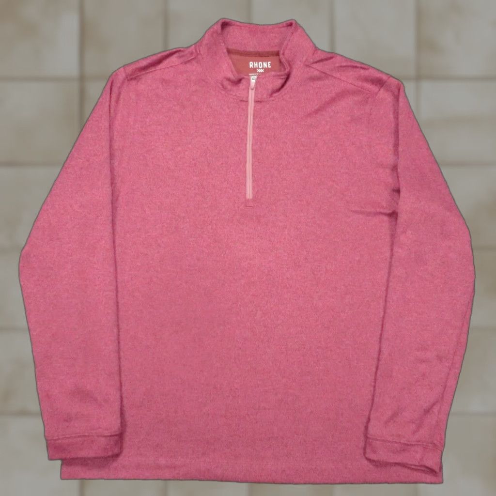 Rhone Rhone Pullover Men XL Purple Red 1/4 Zip Performance Sweater Jumper Size US XL / EU 56 / 4 - 1 Thumbnail