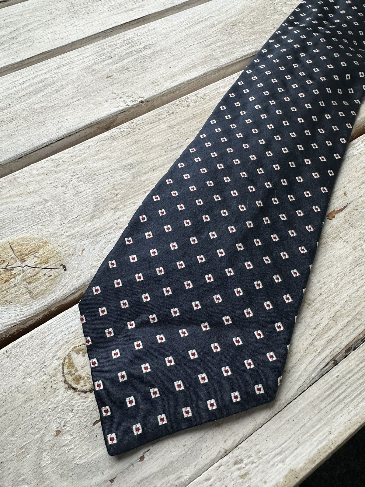 Armani × Giorgio Armani × Vintage 🚨 VINTAGE GIORGIO ARMANI FLANNEL 90s TIE luxury old money Size ONE SIZE - 6 Thumbnail