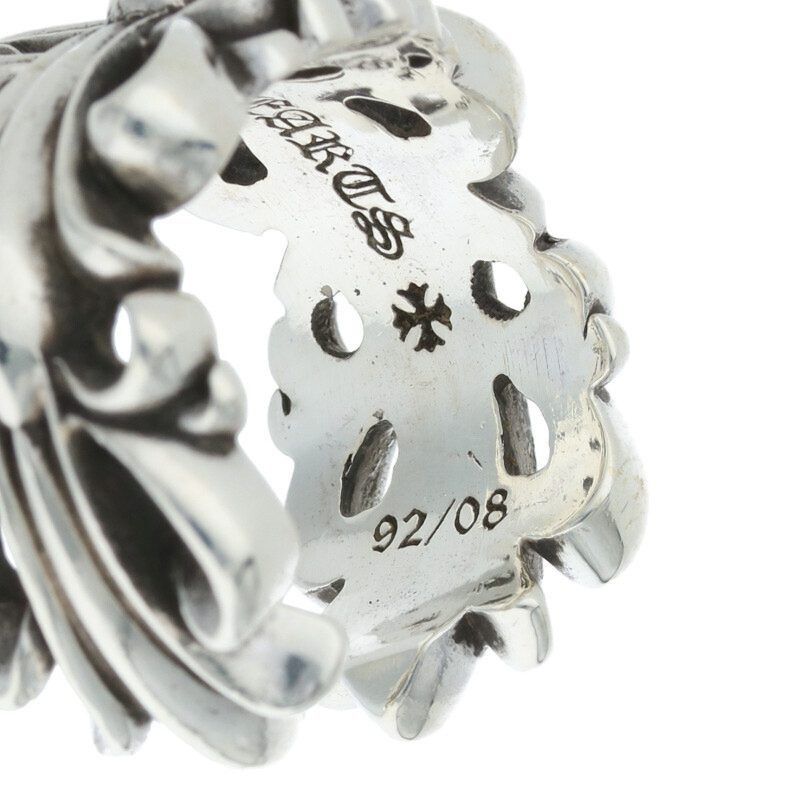 Chrome Hearts Chrome Hearts Double Floral Silver Ring Size ONE SIZE - 4 Thumbnail