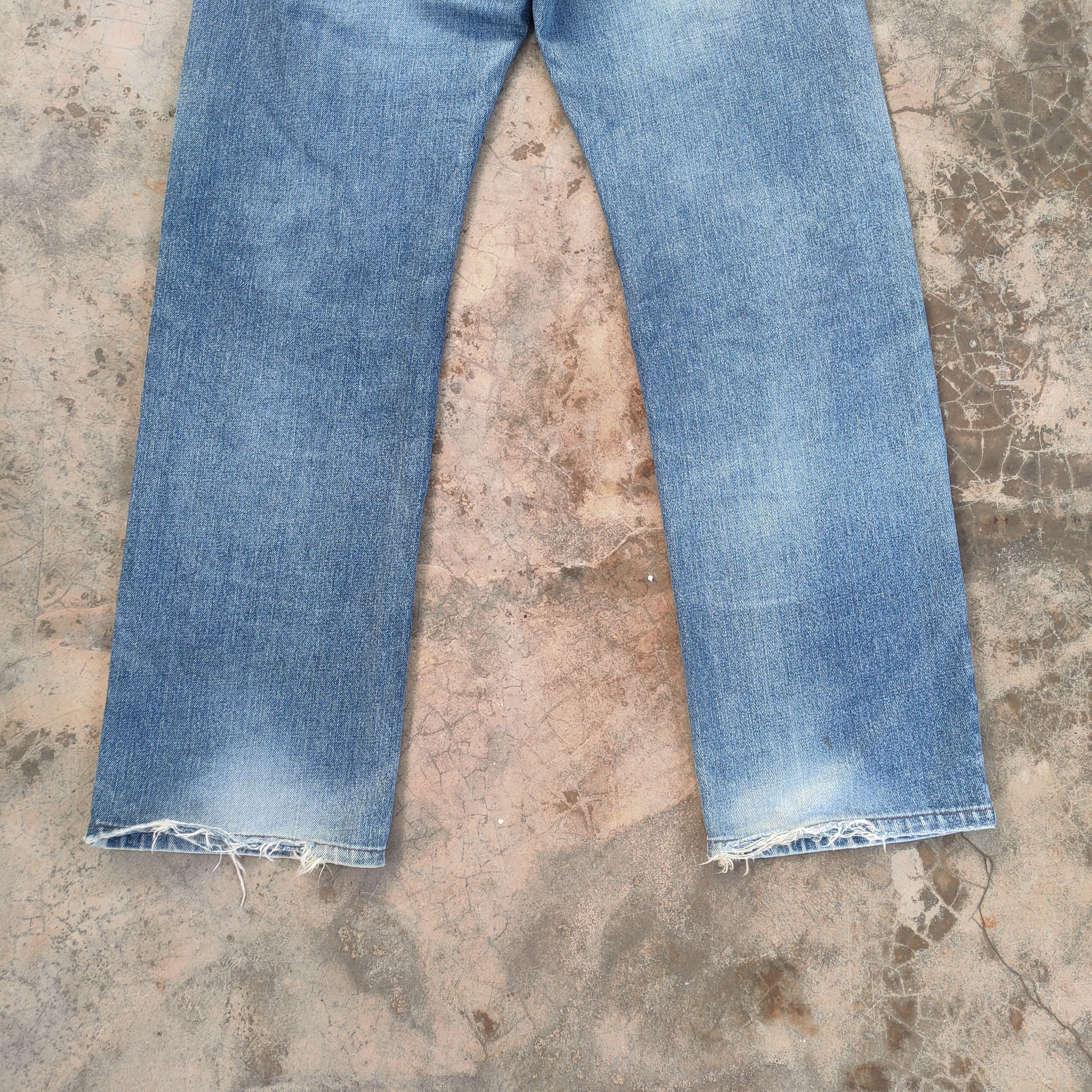 Japanese Brand EDWIN VINTAGE FADED DISTRESSED JEAN DENIM PANTS W32 Size US 32 / EU 48 - 12 Thumbnail